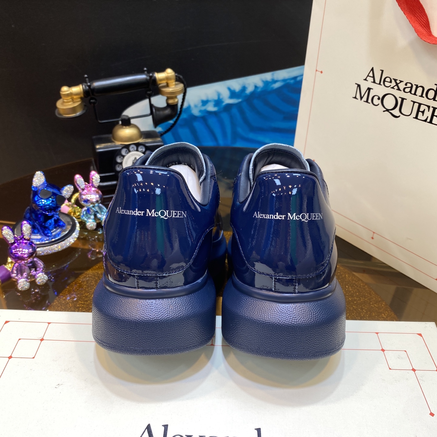 Alexander McQueen Patent Blue