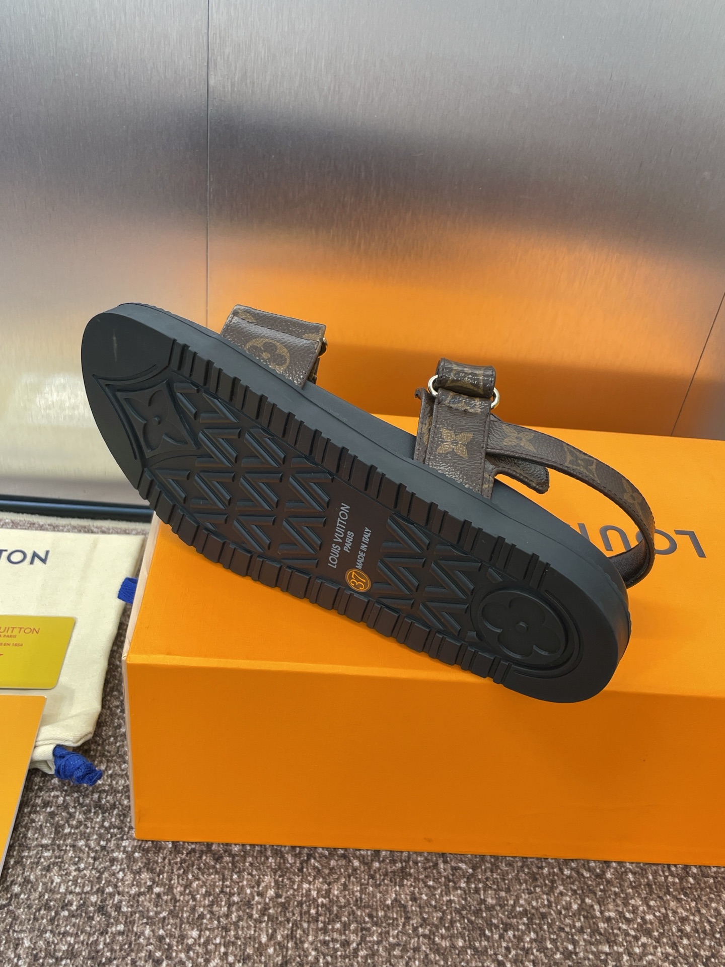 LV Monogram Sandals Brown