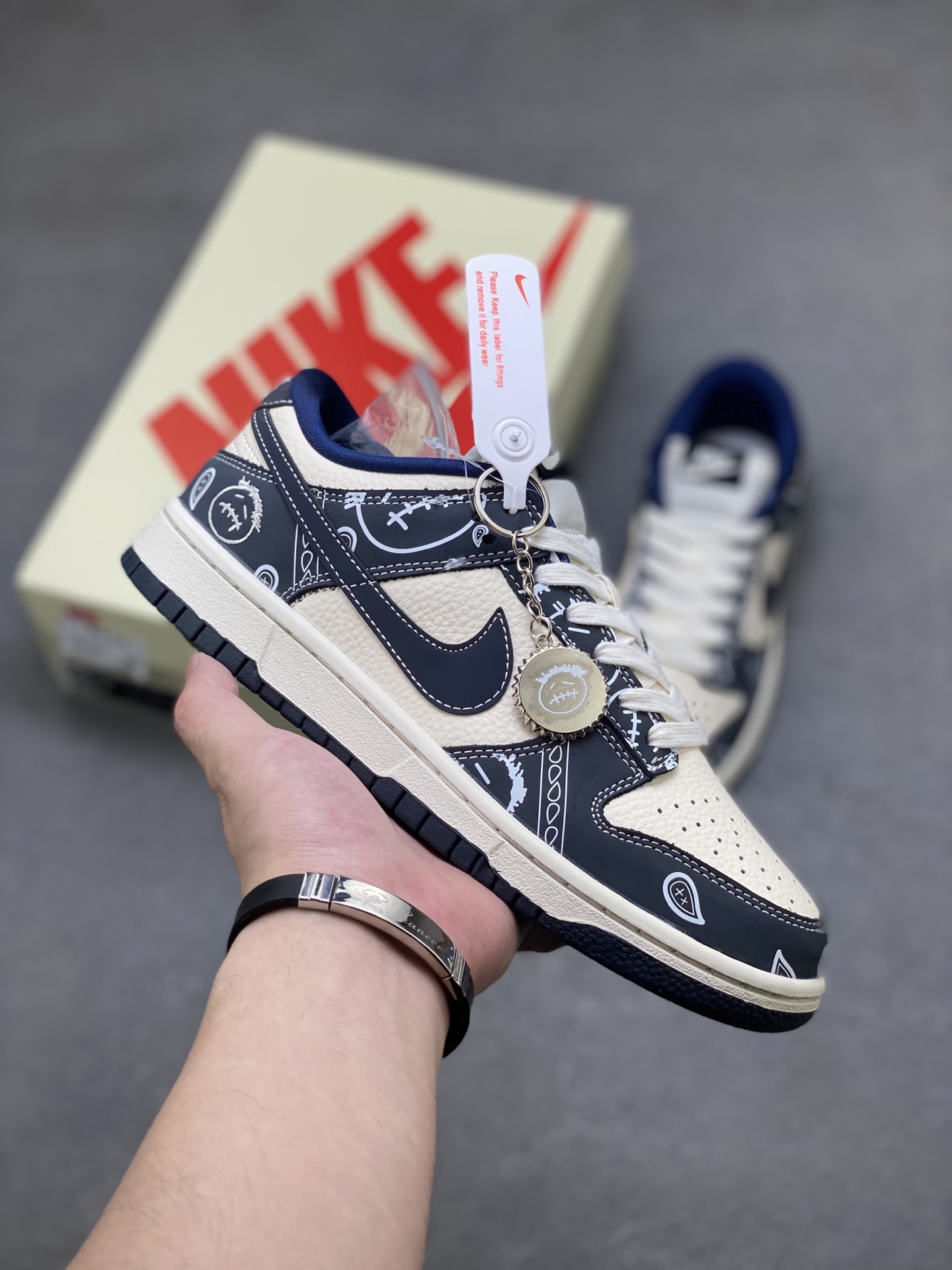 Nike Dunk Low DIY Navy Sail