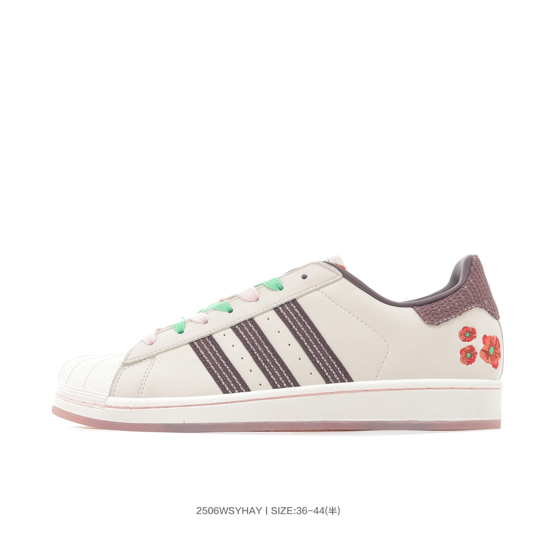 Adidas Superstar II Floral Beige Shoes