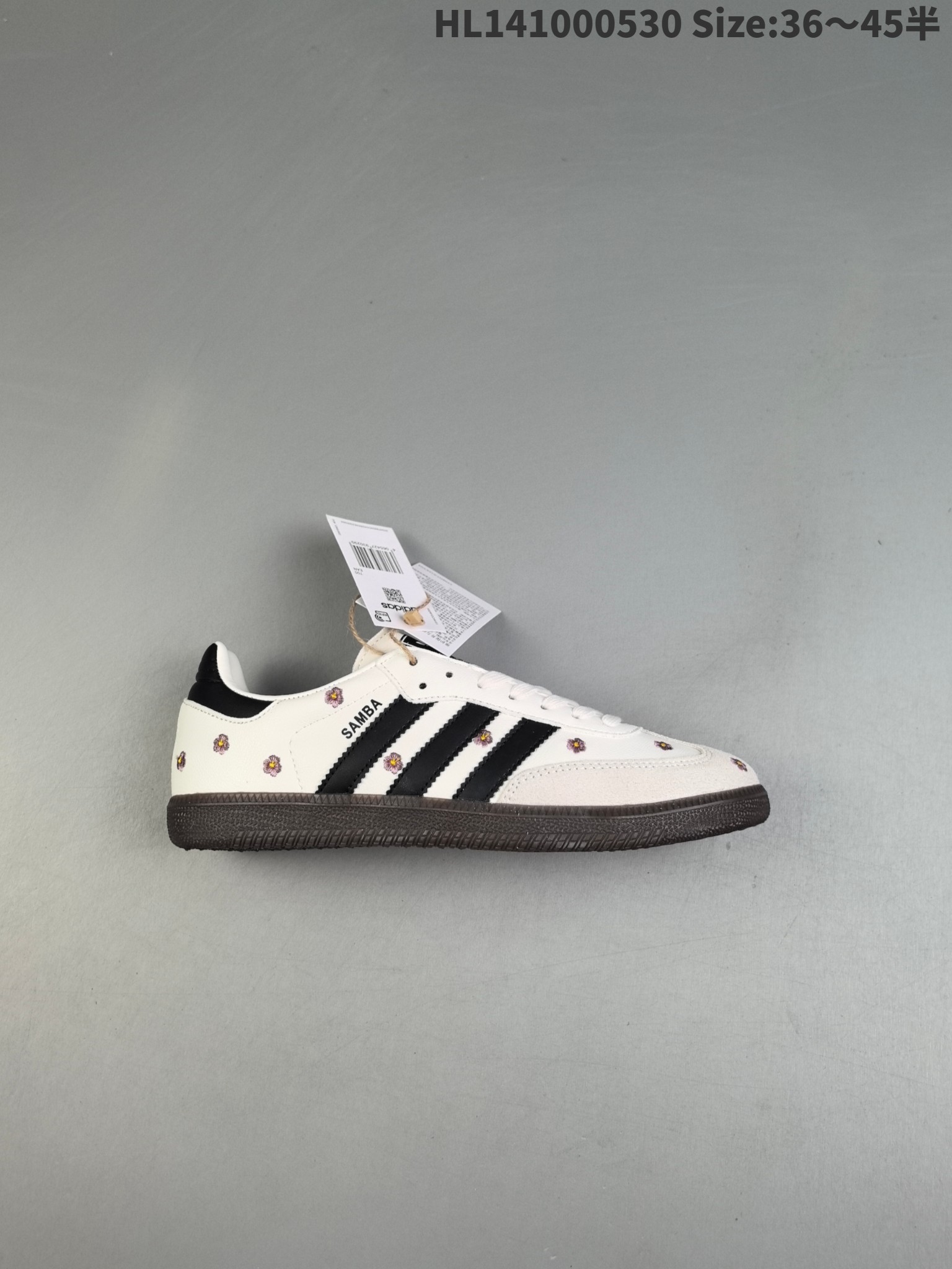 Adidas Samba OG Flower Leather Shoes White