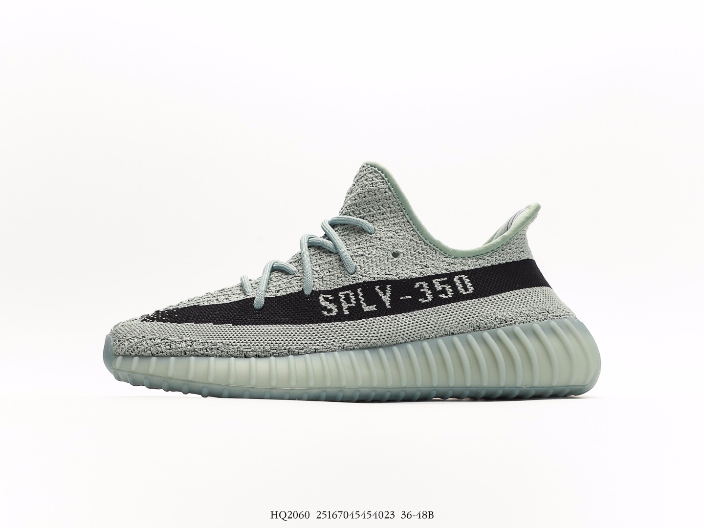 Adidas Yeezy Boost 350 V1 Knit Sneakers Mint Grey
