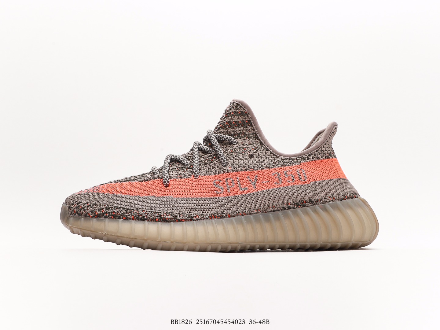 Adidas Yeezy Boost 350 V2 Beluga Gray/Orange Sneakers