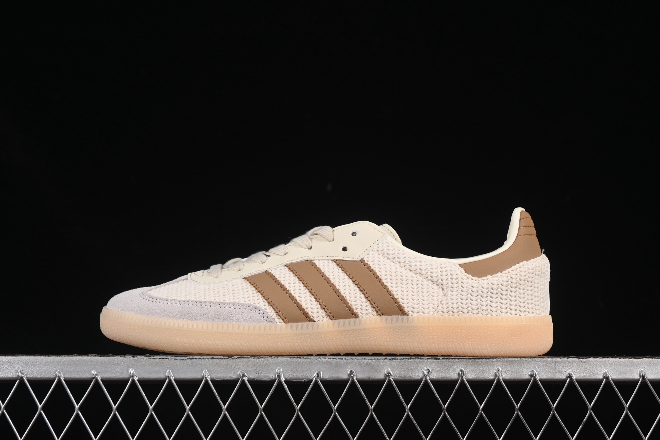 Adidas Samba OG Knit Suede Sneakers Beige