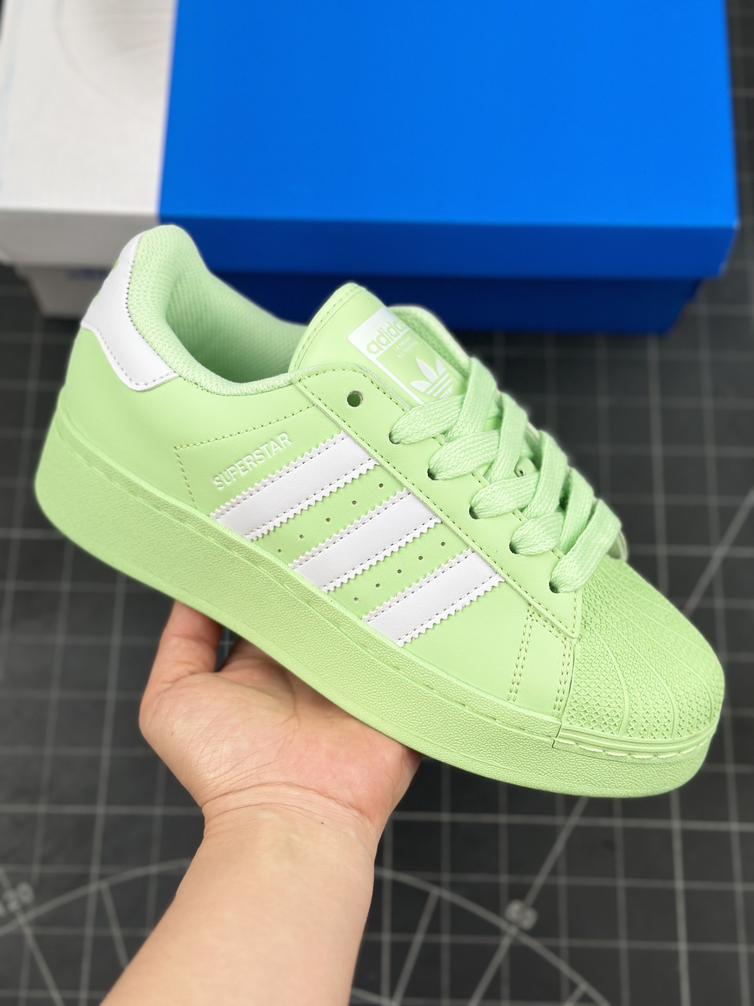 Adidas Originals Superstar XLG Platform Sneakers Green