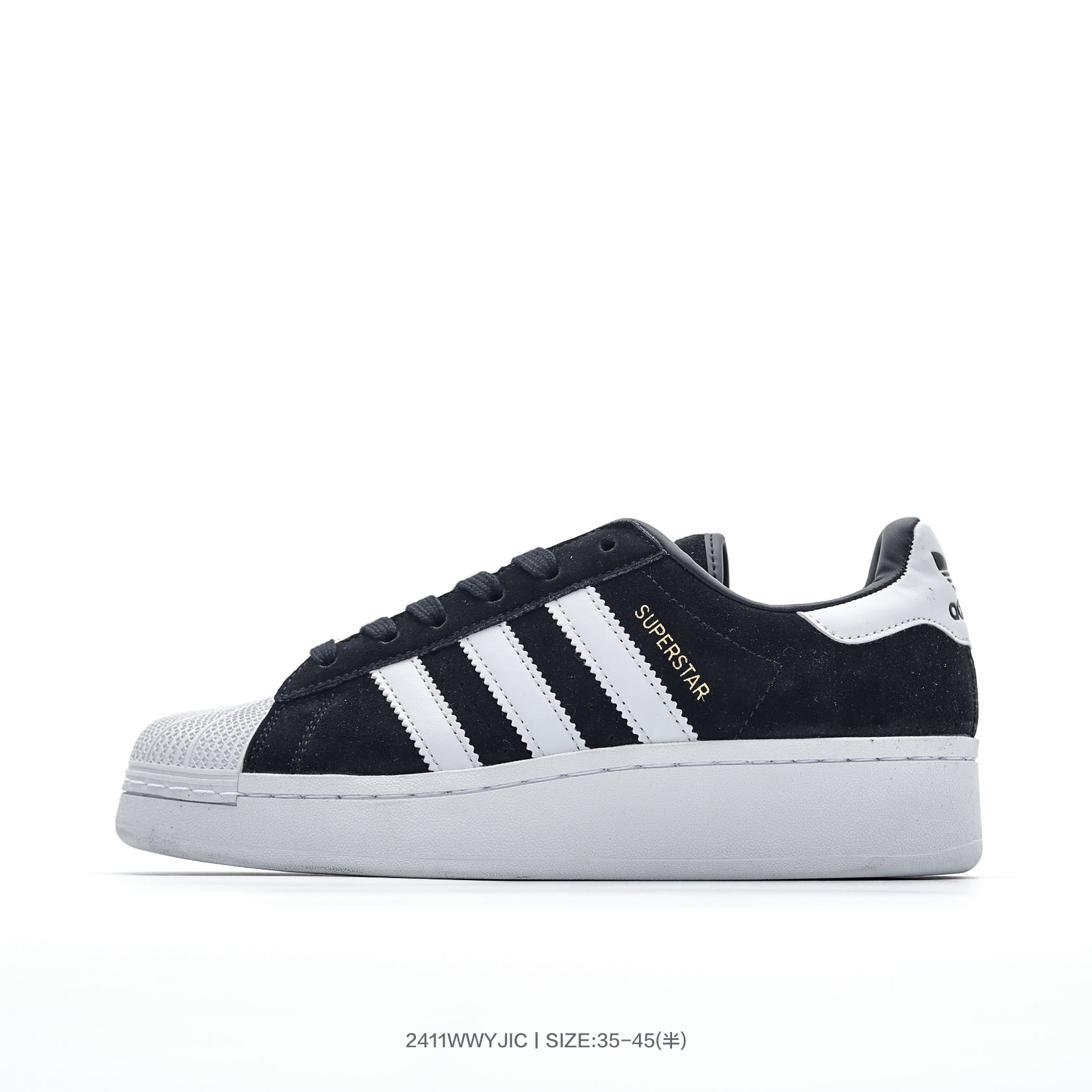 Adidas Superstar XLG Platform Sneaker Black/White