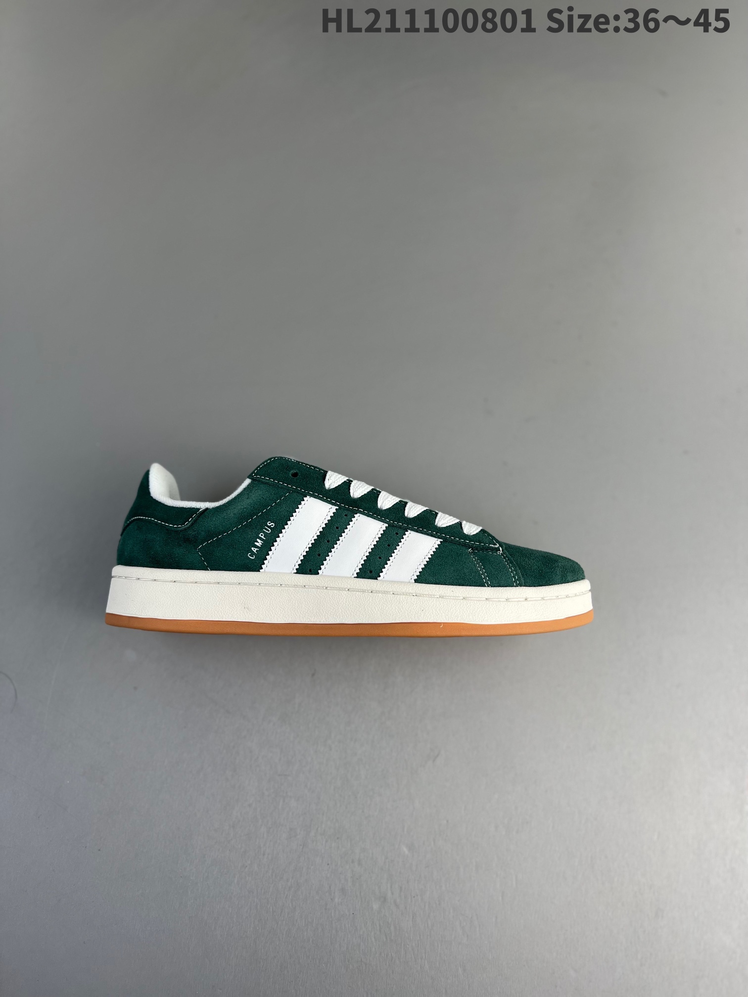Adidas Campus 00s Suede Sneakers Green/White