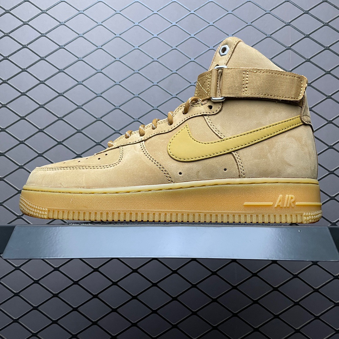 Nike Air Force 1 High Wheat Suede Tan