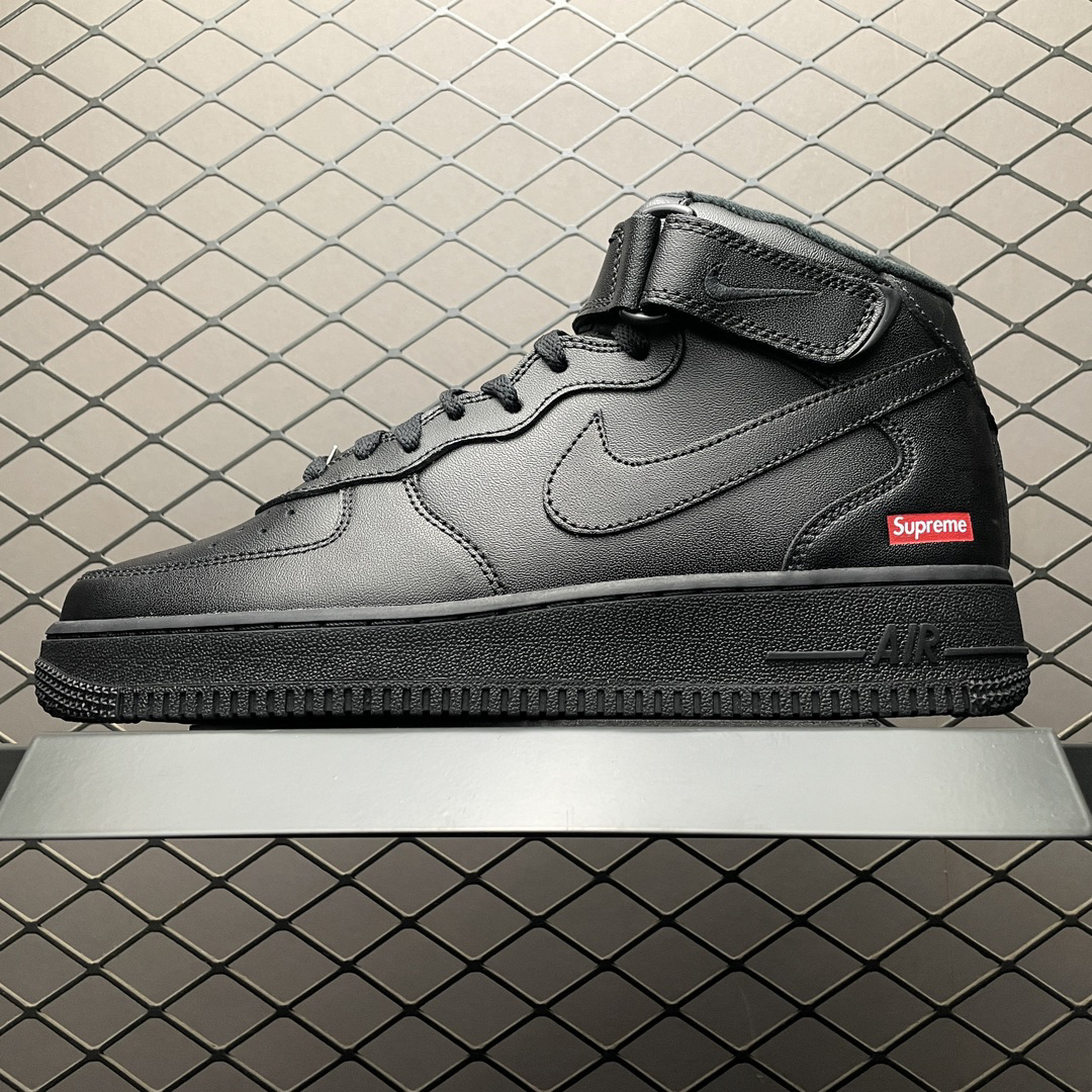 Nike Air Force 1 Mid x Supreme Sneakers Black