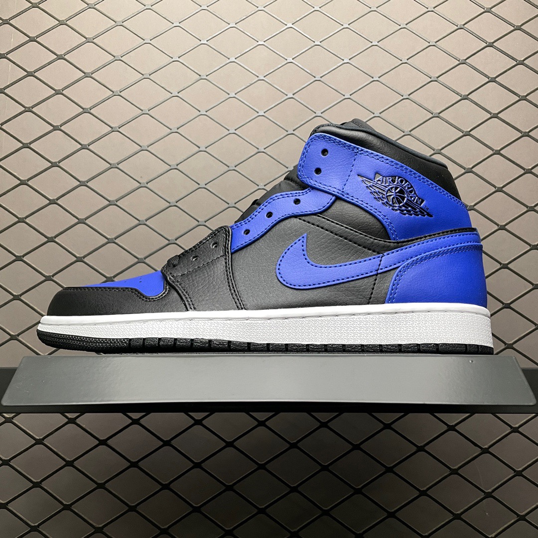 Jordan 1 Mid Leather Sneakers Blue