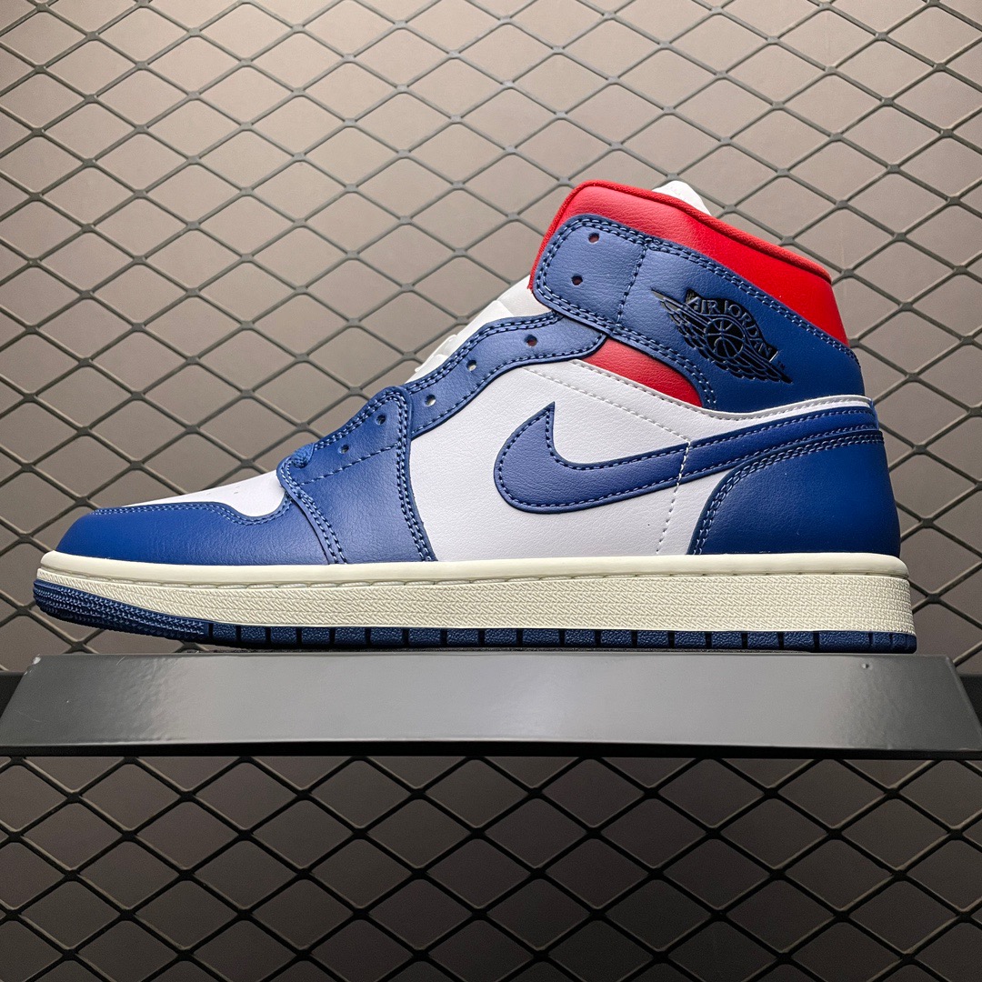 Jordan Air Jordan 1 Mid Blue White Red