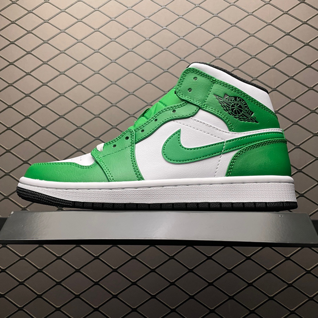Jordan 1 Mid Green/White