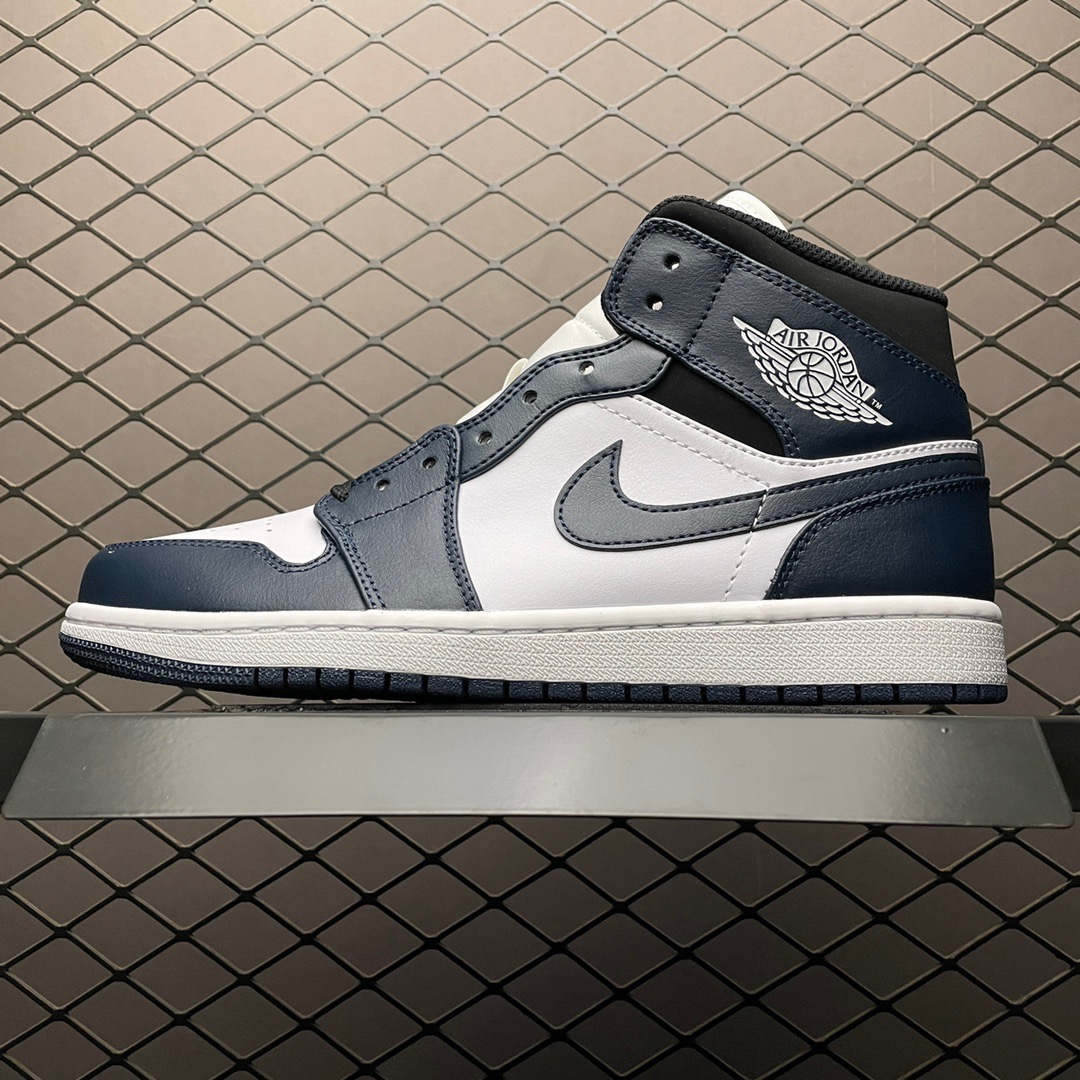 Jordan Air Jordan 1 Mid Dark Team Navy/White