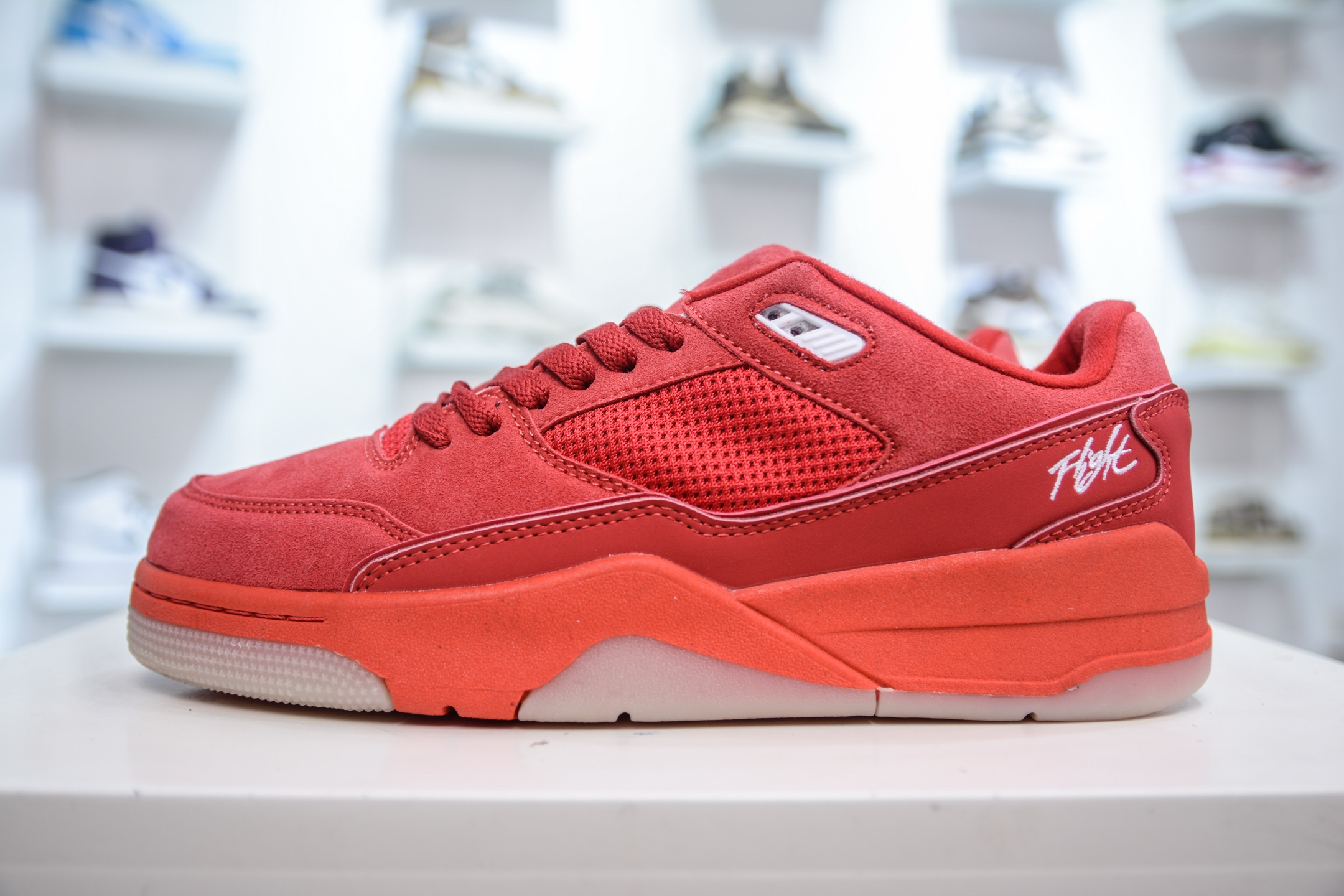 Jordan Flight Court Low Retro Sneakers Red