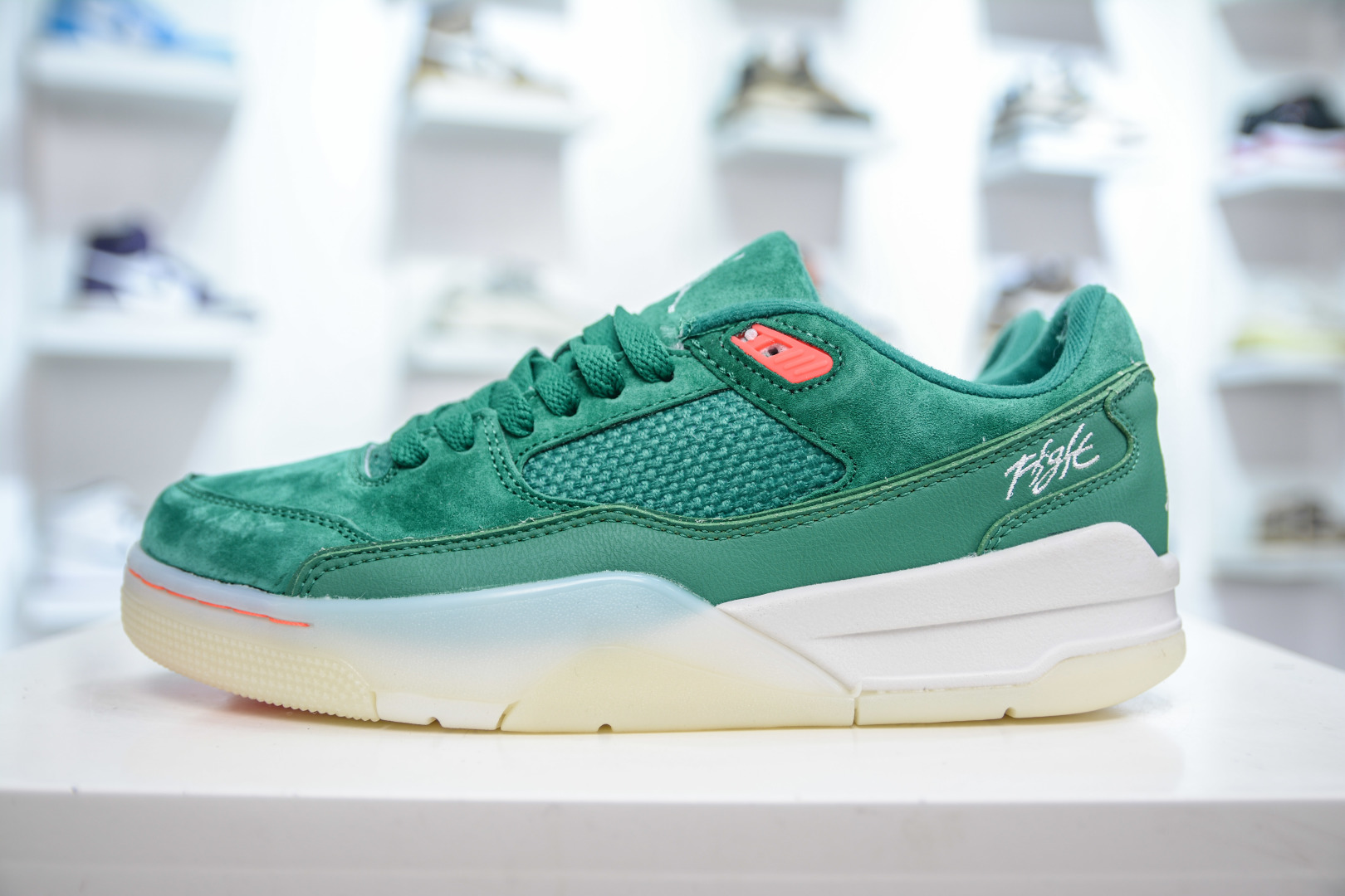 Jordan Flight Court Low Retro Basketball Shoes Green