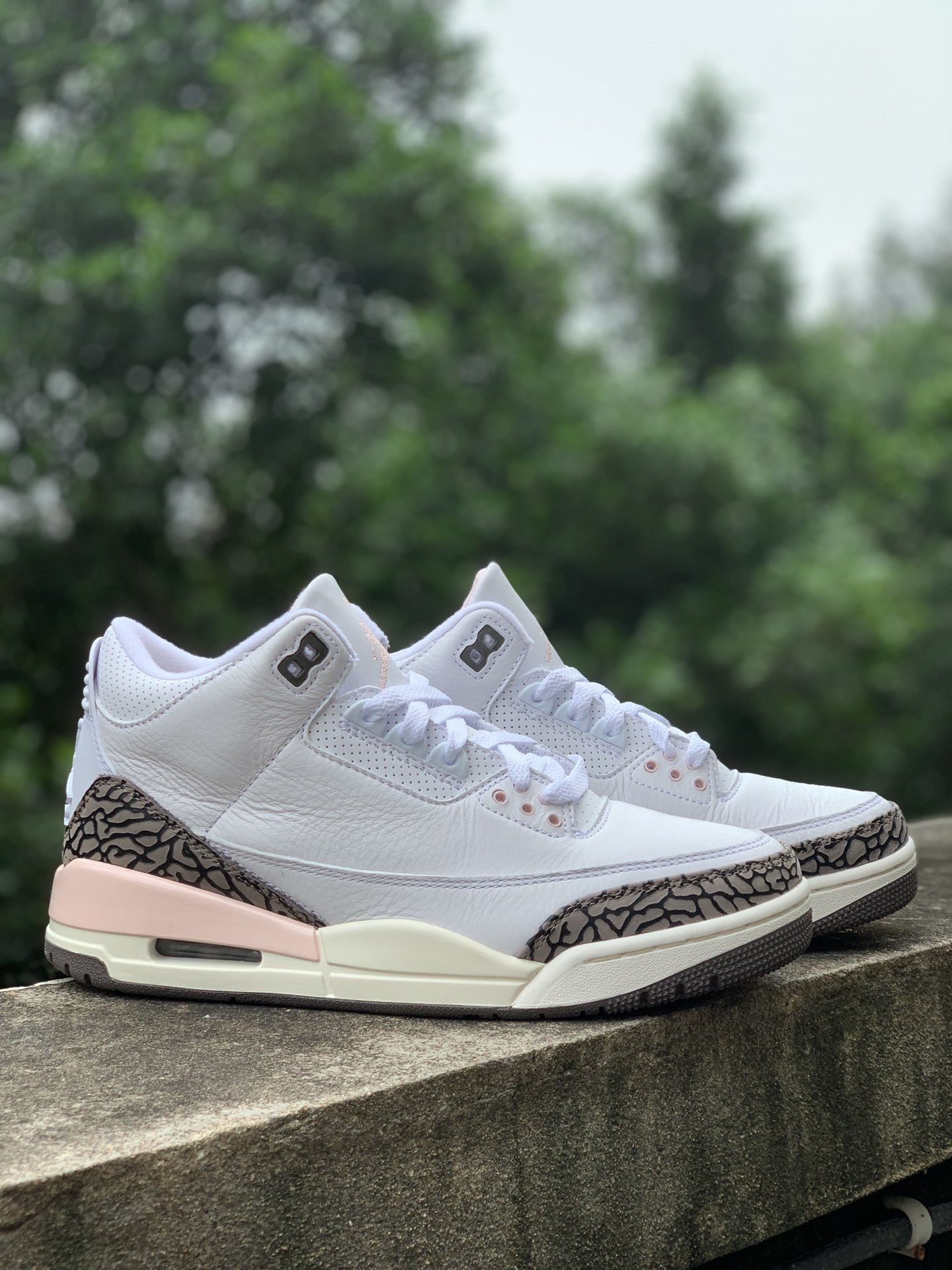 Jordan 3 SE Denim Fire Red White Pink
