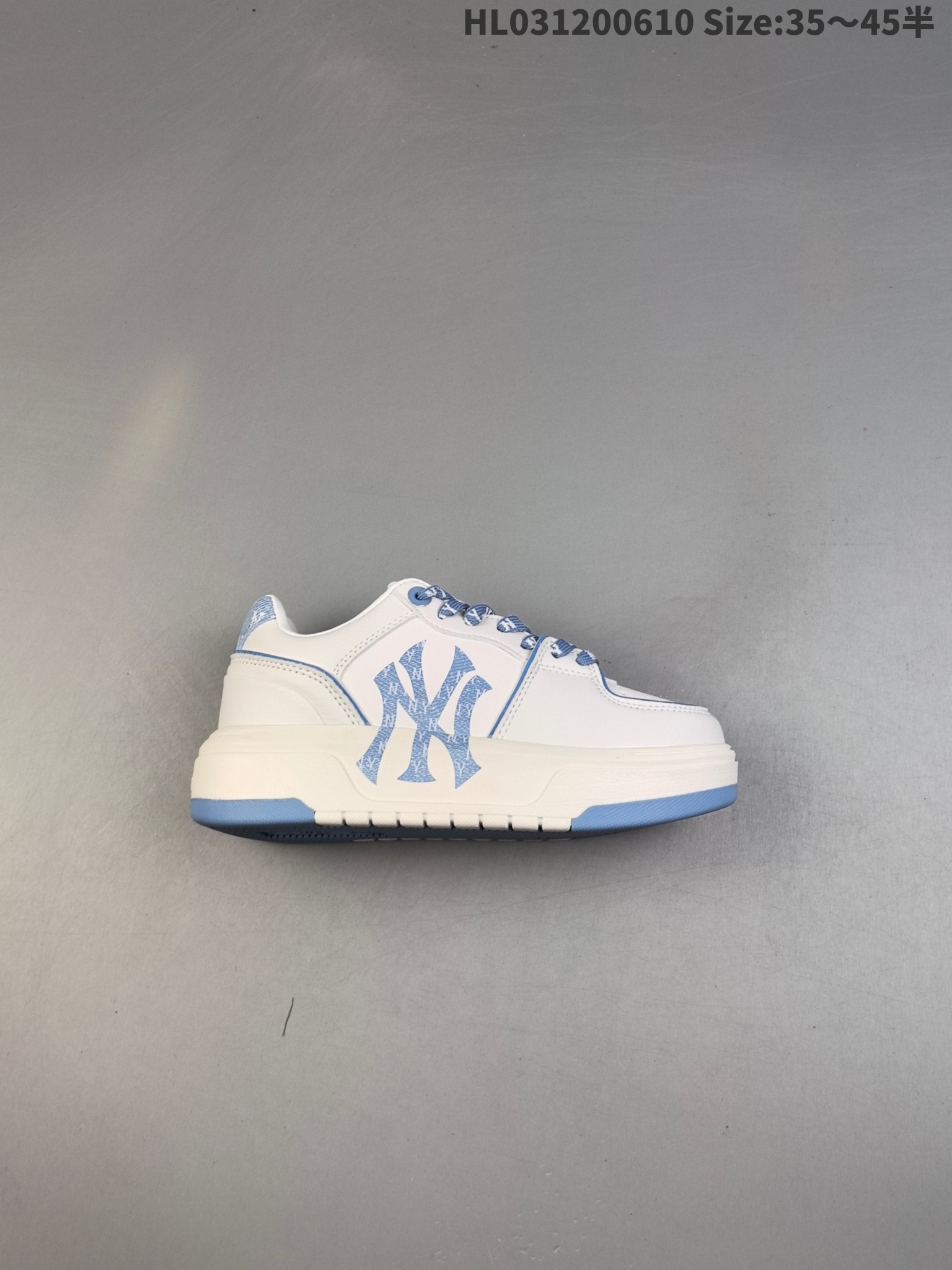 MLB Chunky Liner Denim Sneakers White/Blue