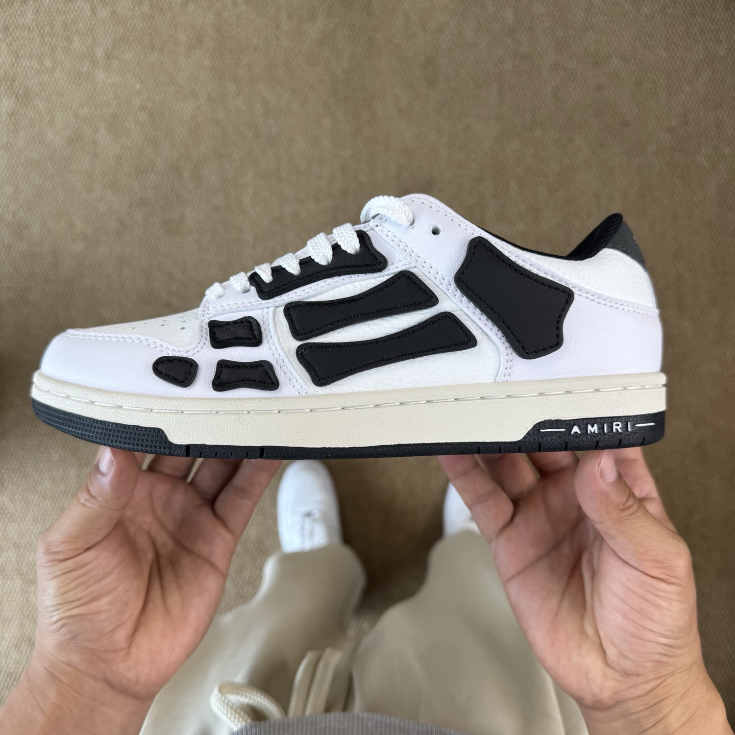 AMIRI Skeleton Low-Top Sneakers White/Black