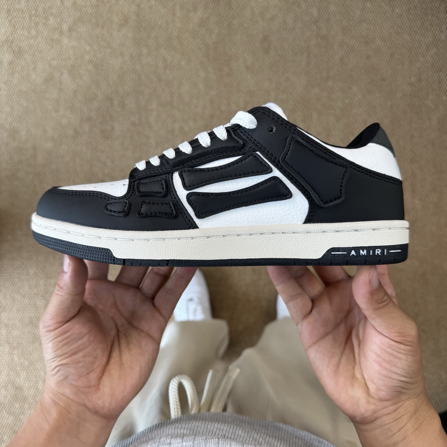 AMIRI Skel Top Low Sneakers Black/White
