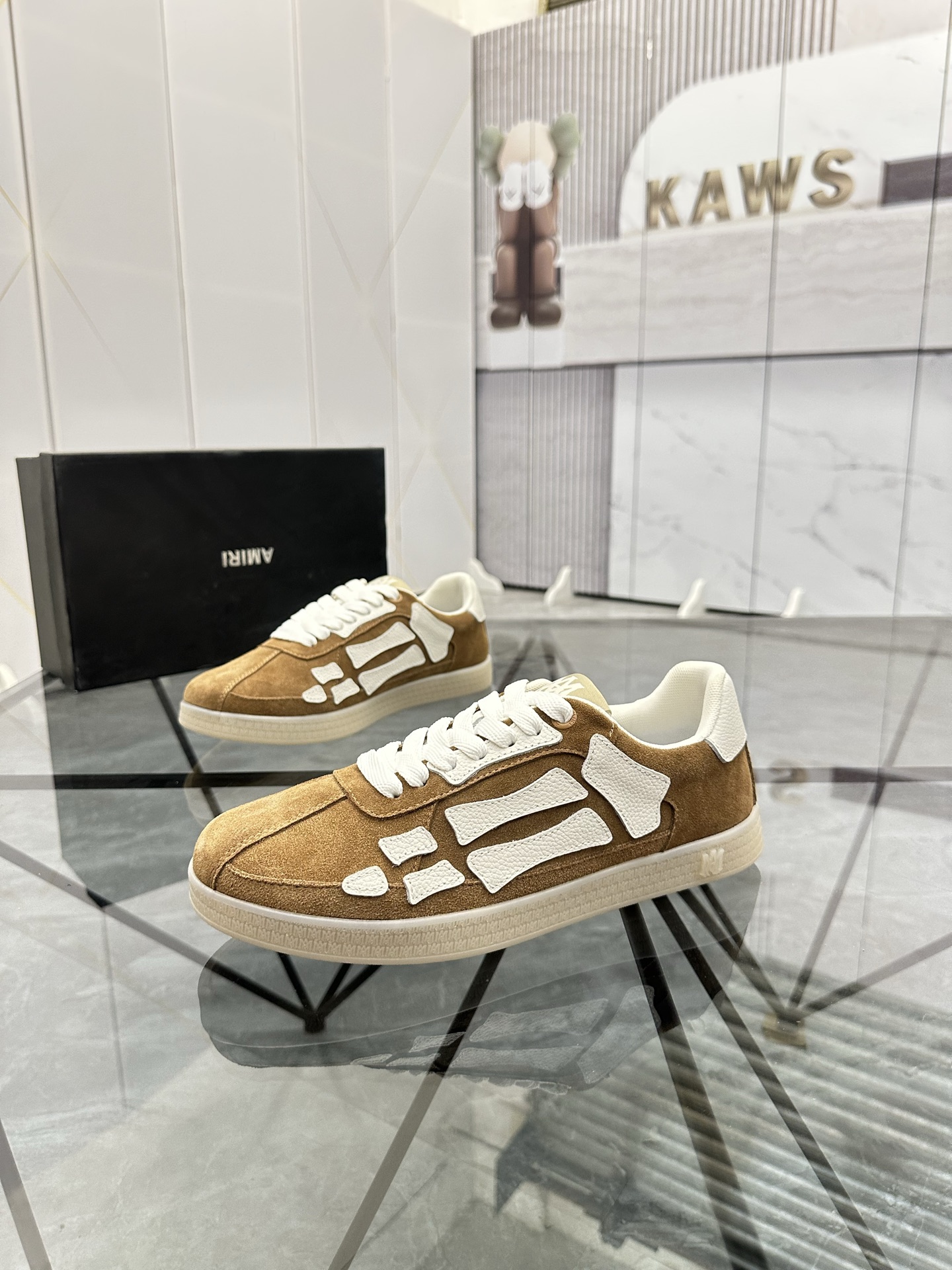 AMIRI Low-Top Suede Sneakers Brown