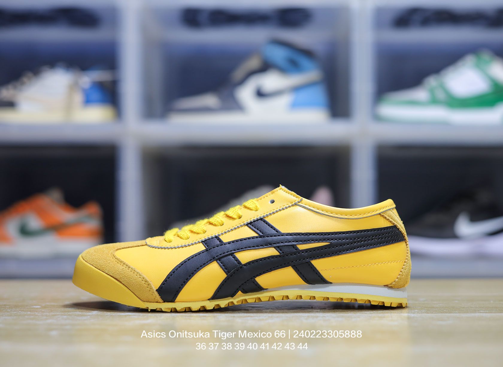 Asics Onitsuka Tiger Mexico 66 Leather Sneakers Yellow