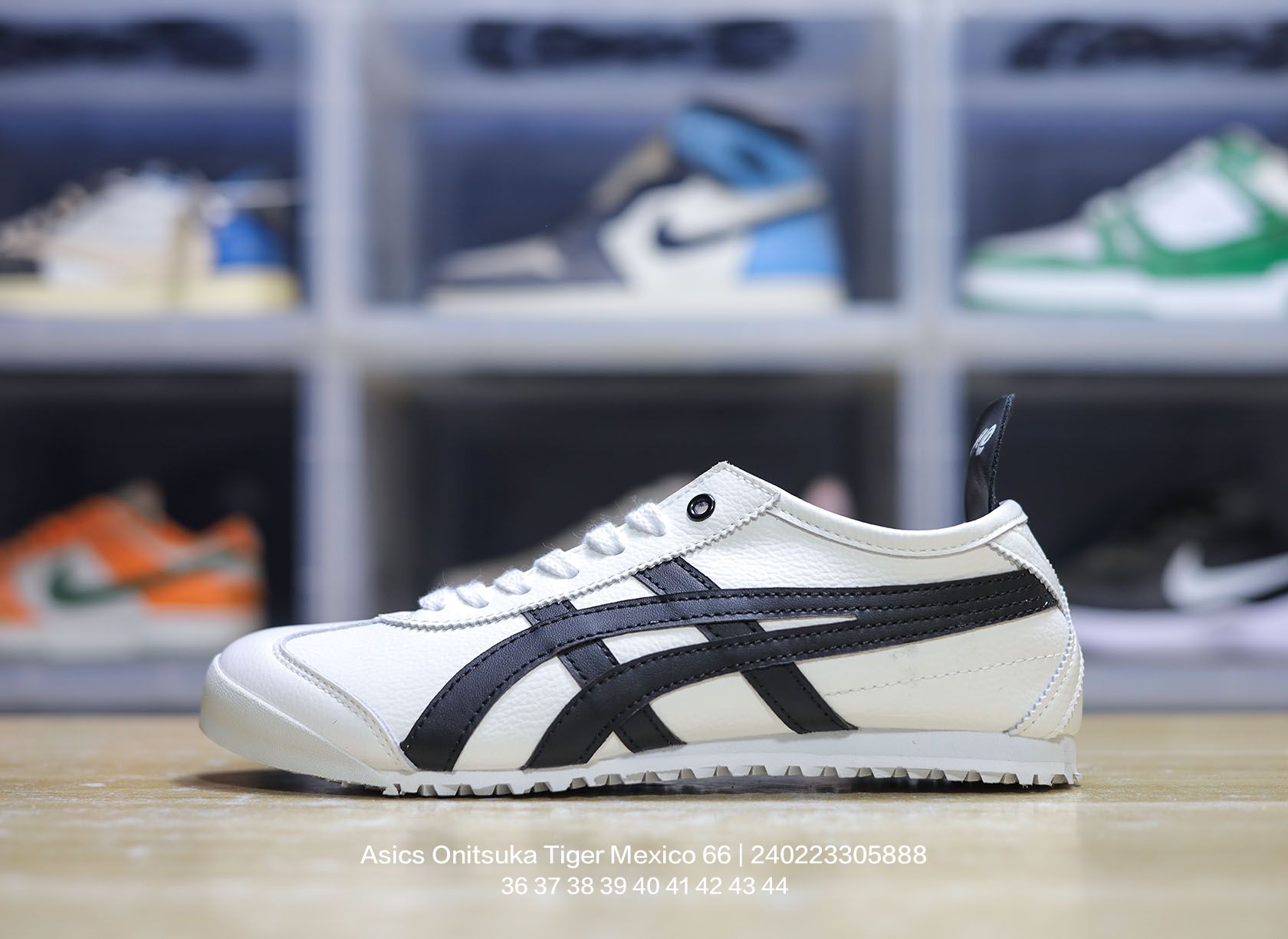 Asics Onitsuka Tiger Mexico 66 Leather Sneakers White/Black