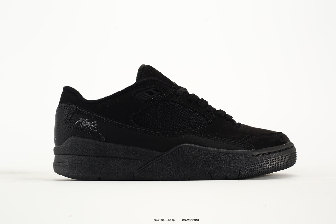 Jordan Flight Court ATE Low Retro Basketball Shoes Black