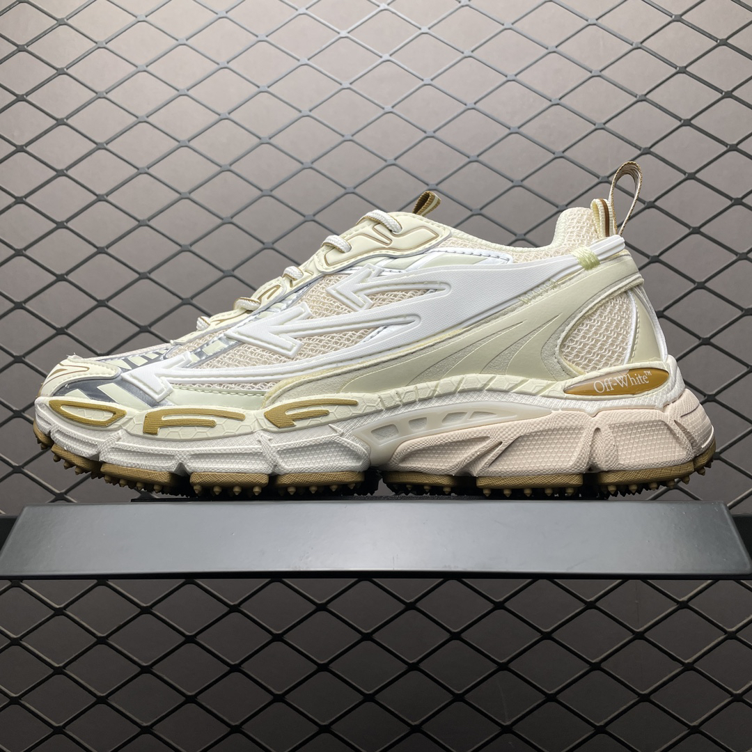 Off-White Low-Top Retro Sneaker Beige