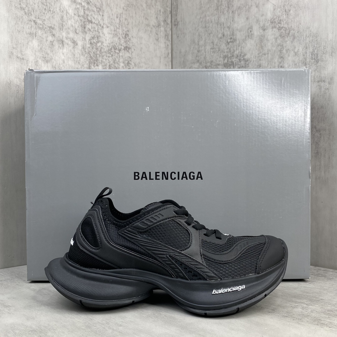 Balenciaga Breathable Running Shoes Black