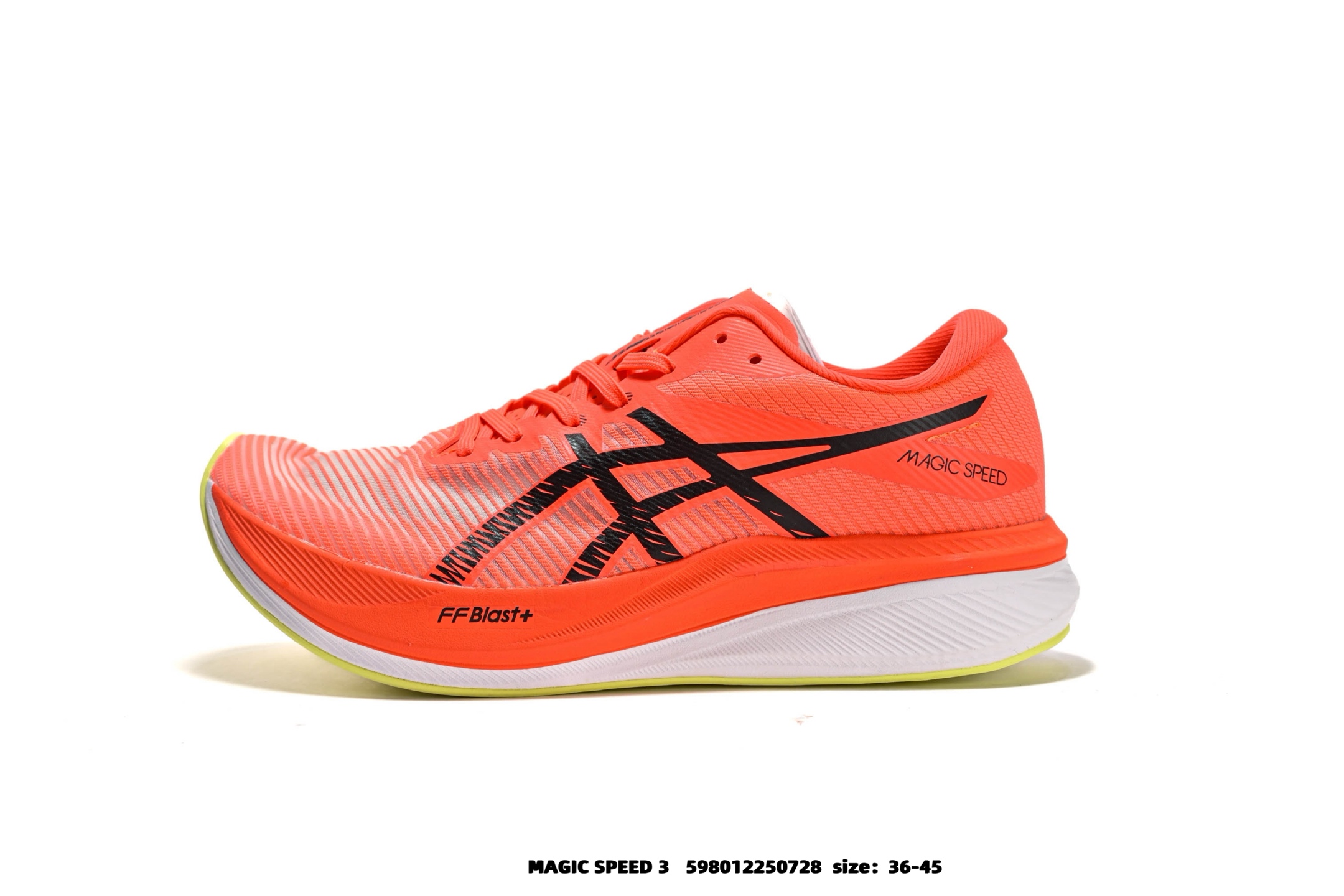ASICS Magic Speed 3 Carbon Plate Running Shoes Neon Orange