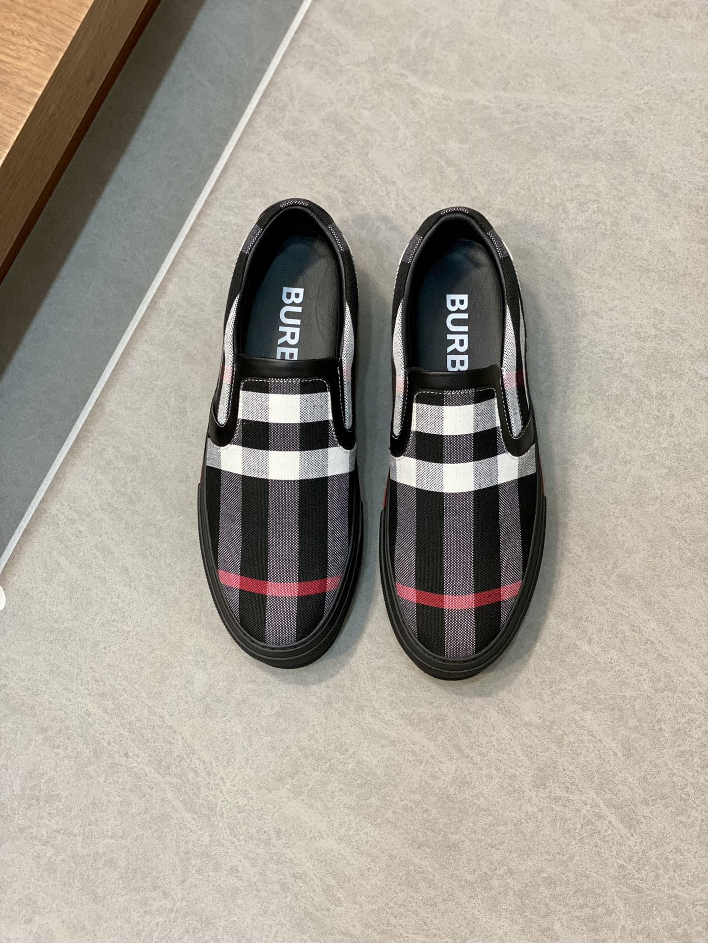 Burberry Check Slip-On Sneakers Multi