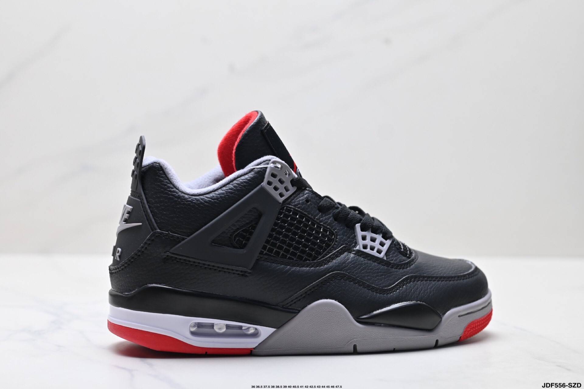 Jordan Air 4 Retro Mid Top Sneakers Black/Red