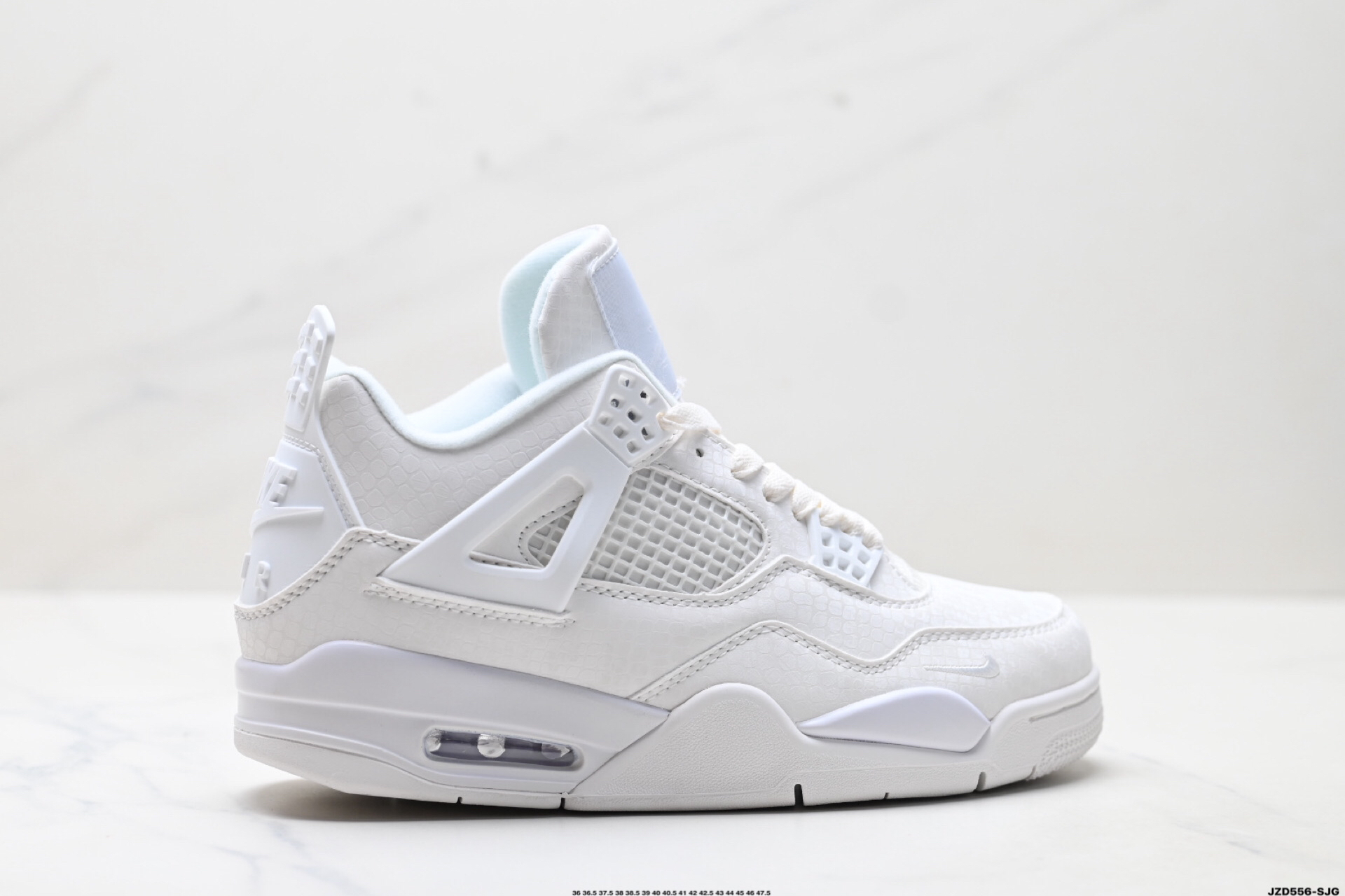 Nike Air Jordan 4 Retro Mid Top Sneakers White