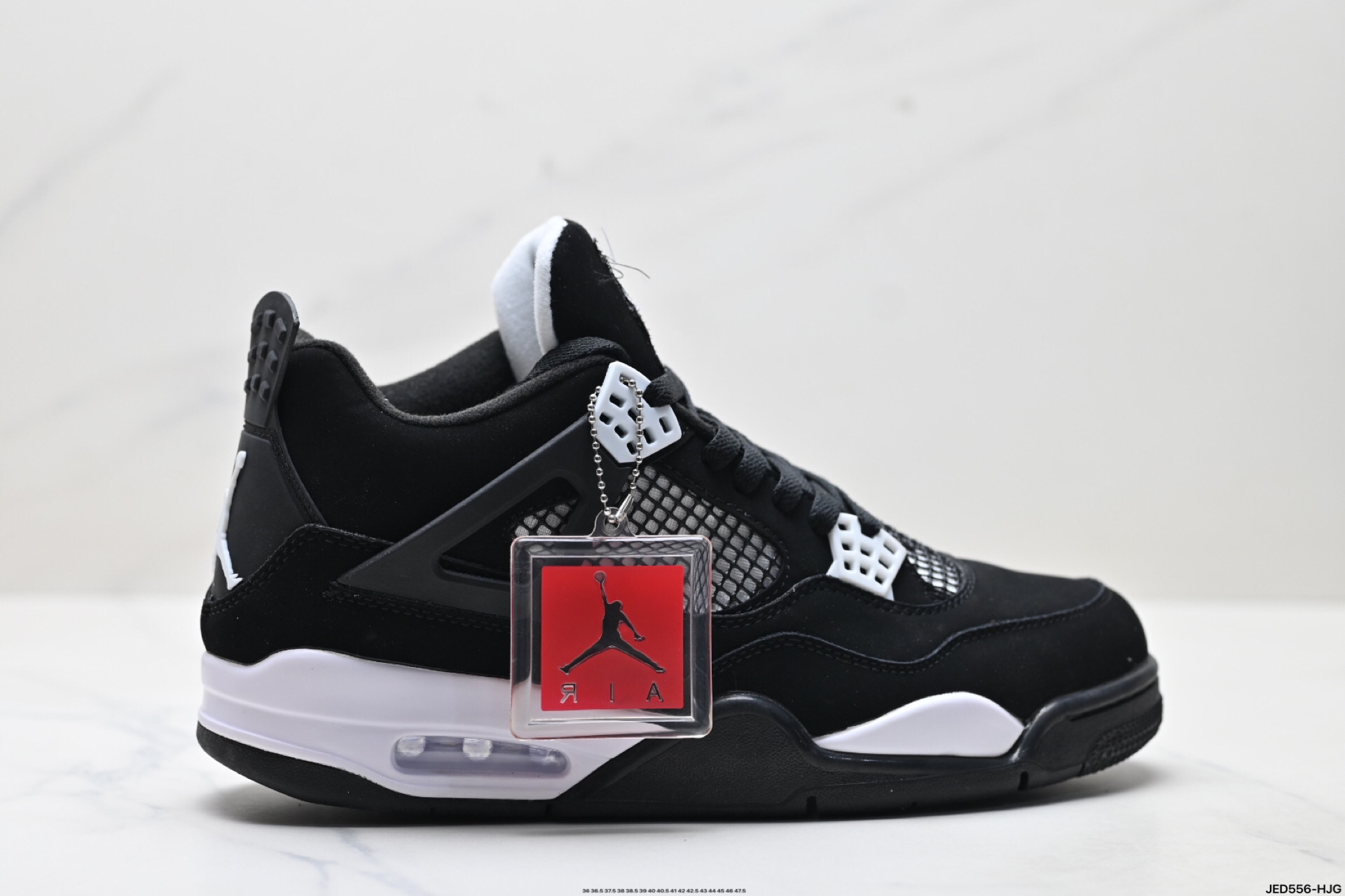 Jordan Air 4 Retro Mid Top Sneakers Black/White