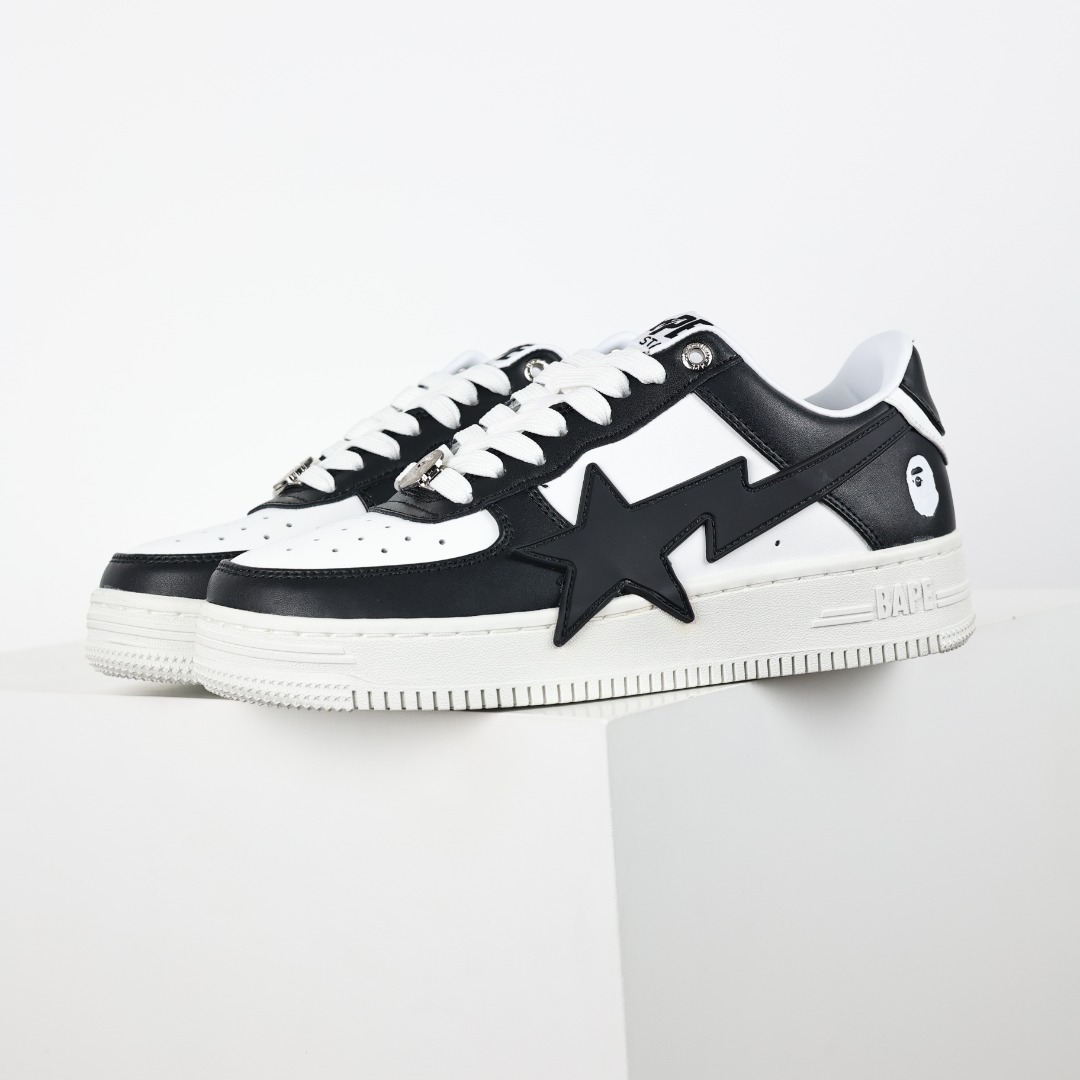 A Bathing Ape BAPE STA Low Sneakers Black/White