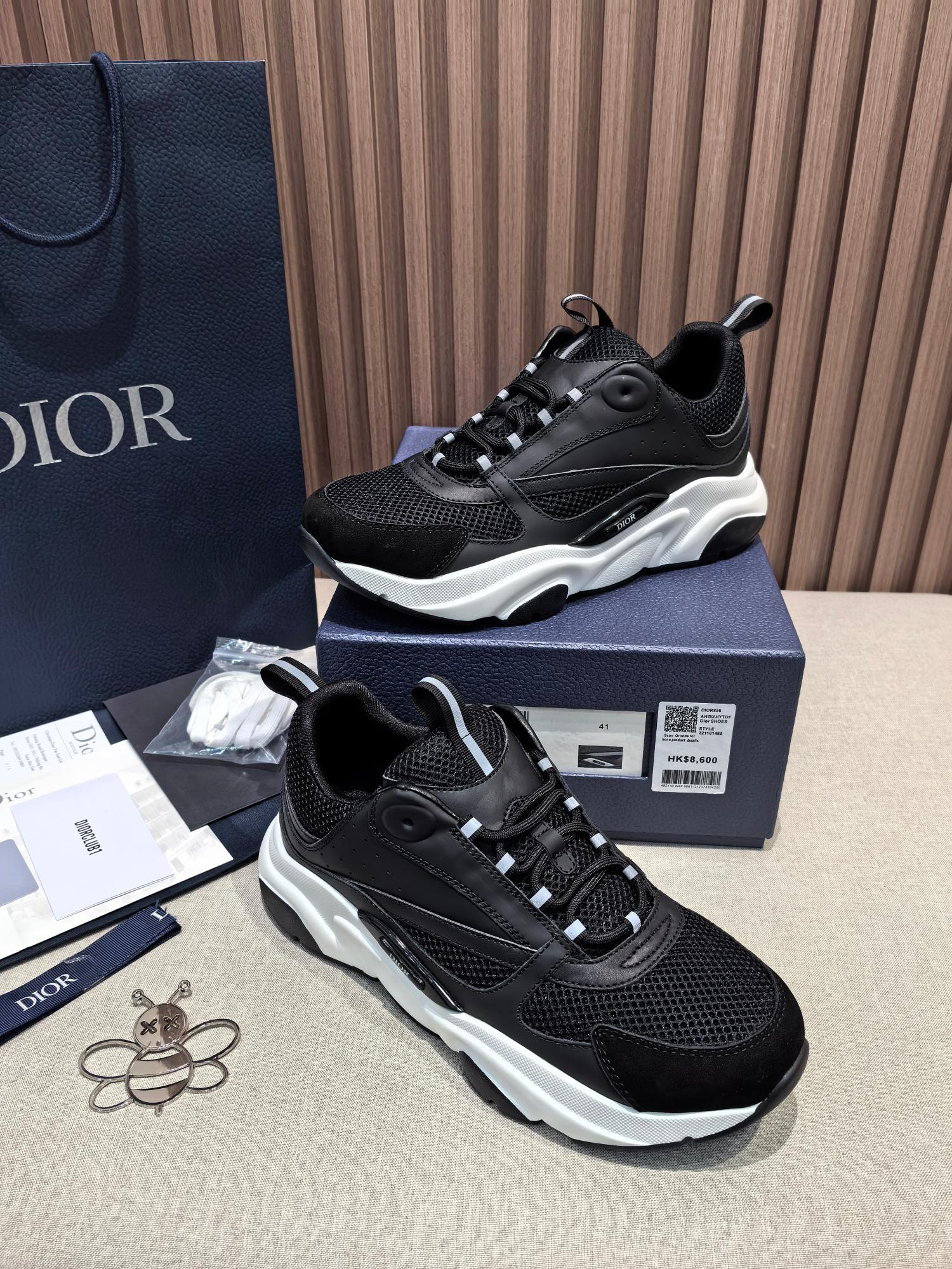 Dior B22 Knit Mesh Sneakers Black