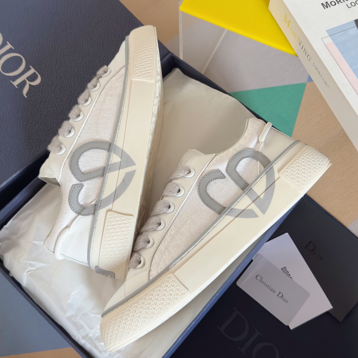 Dior x Denim Tears B33 Low-Top Sneakers White/Grey