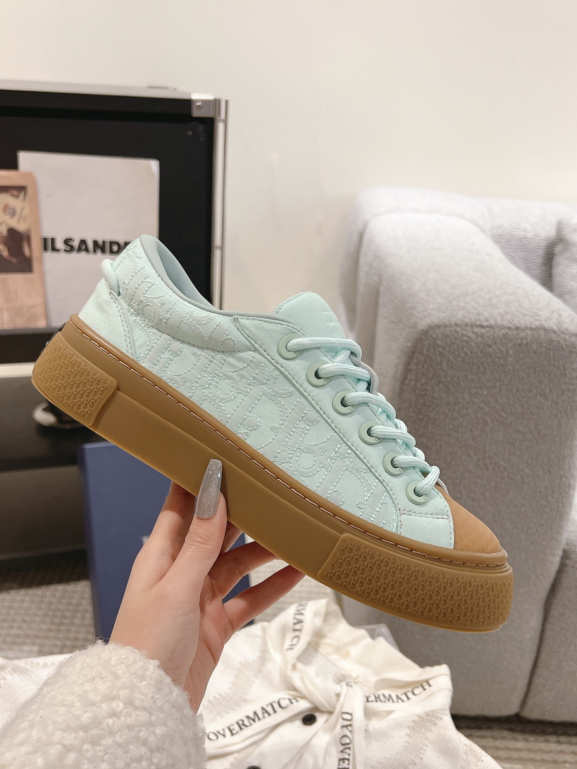 Dior B33 Low-Top Sneakers Mint