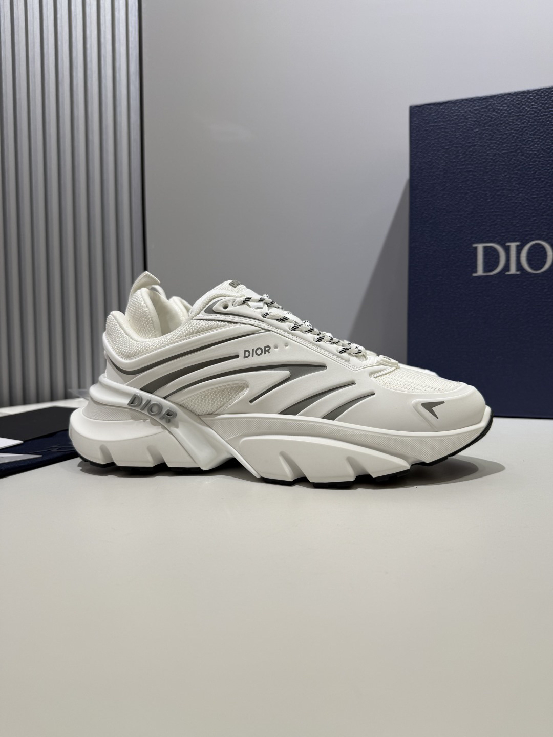 Dior B44 Blade Chunky Sneakers White