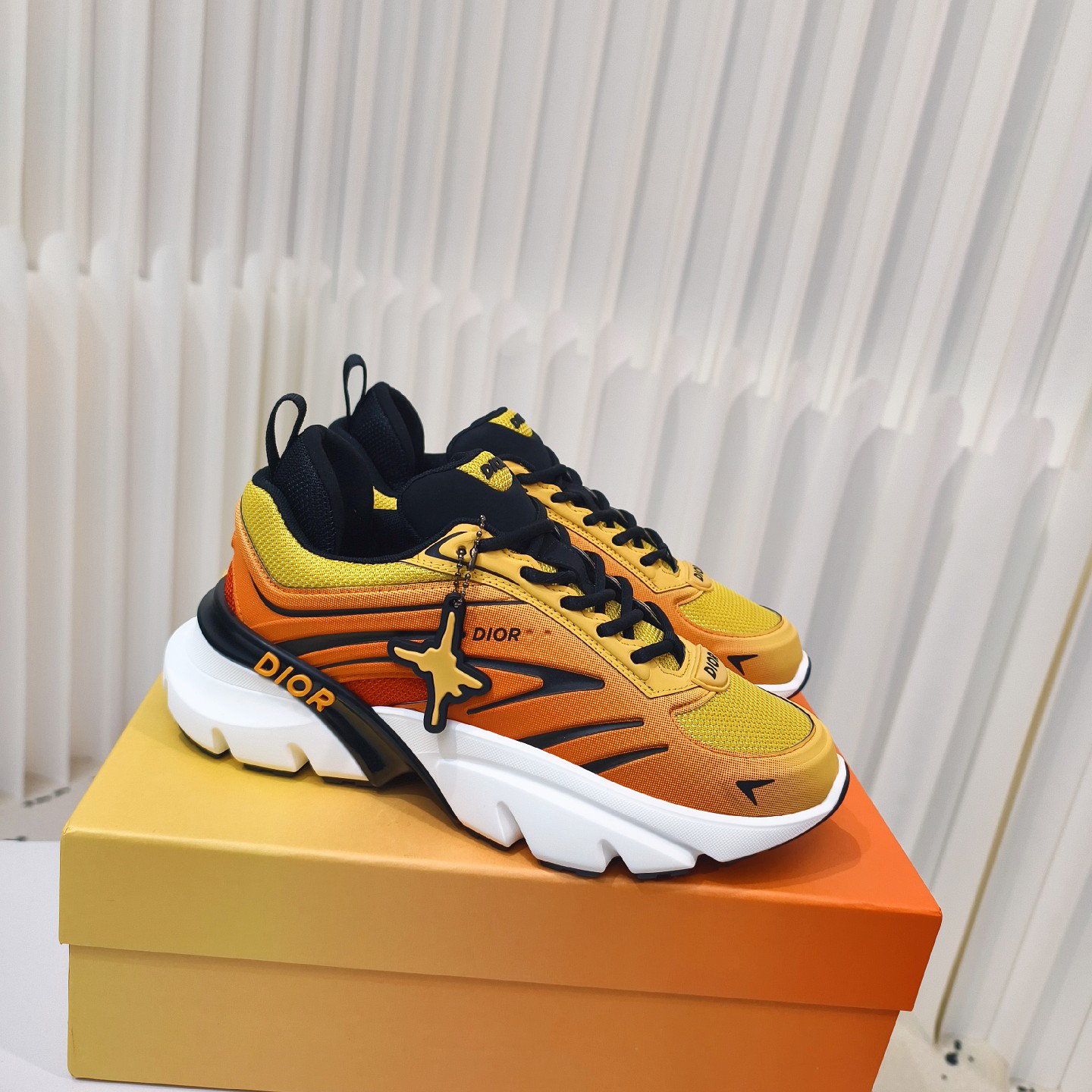 Dior B44 Blade Chunky Sneakers Yellow/Orange