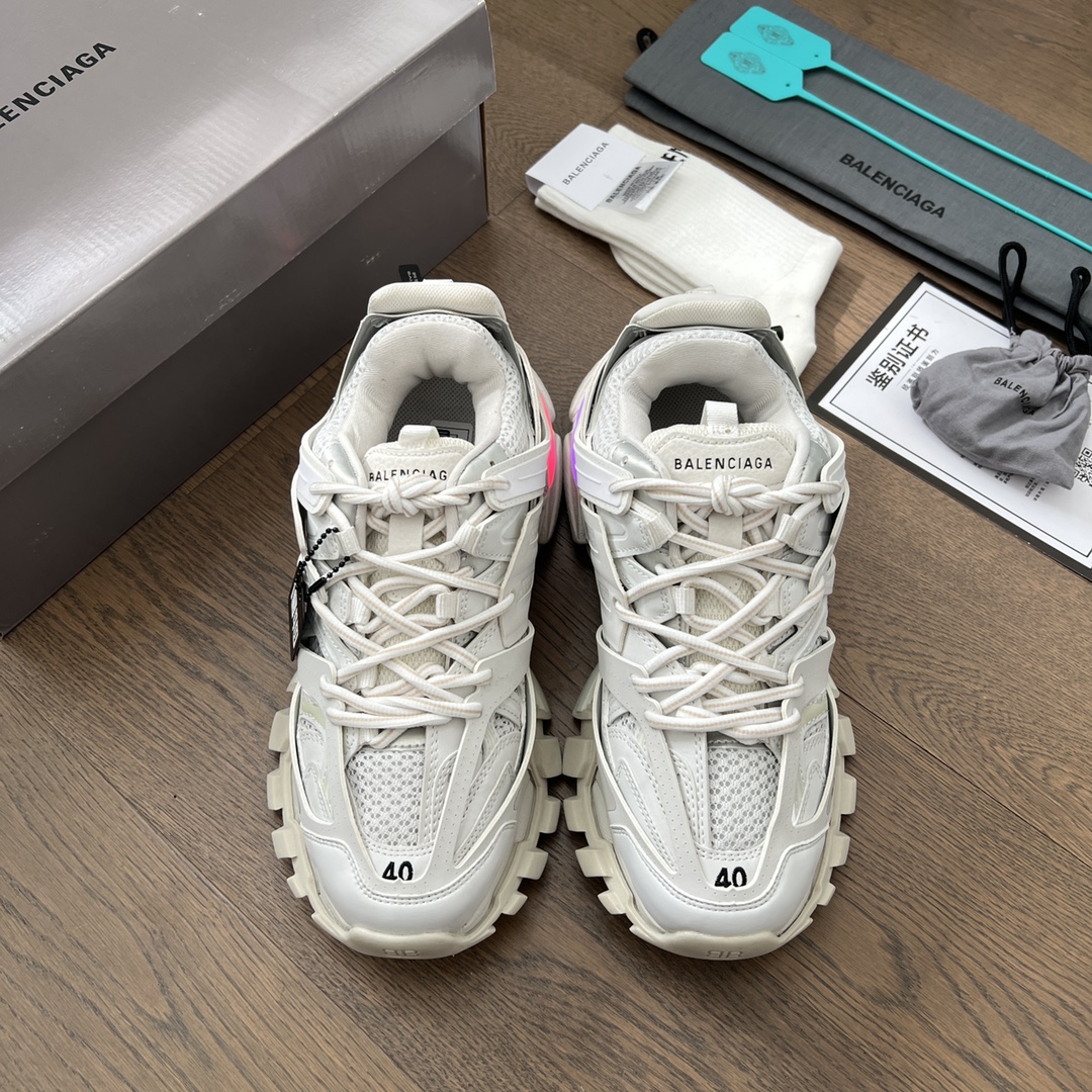 Balenciaga Track Trainer LED Sneakers White