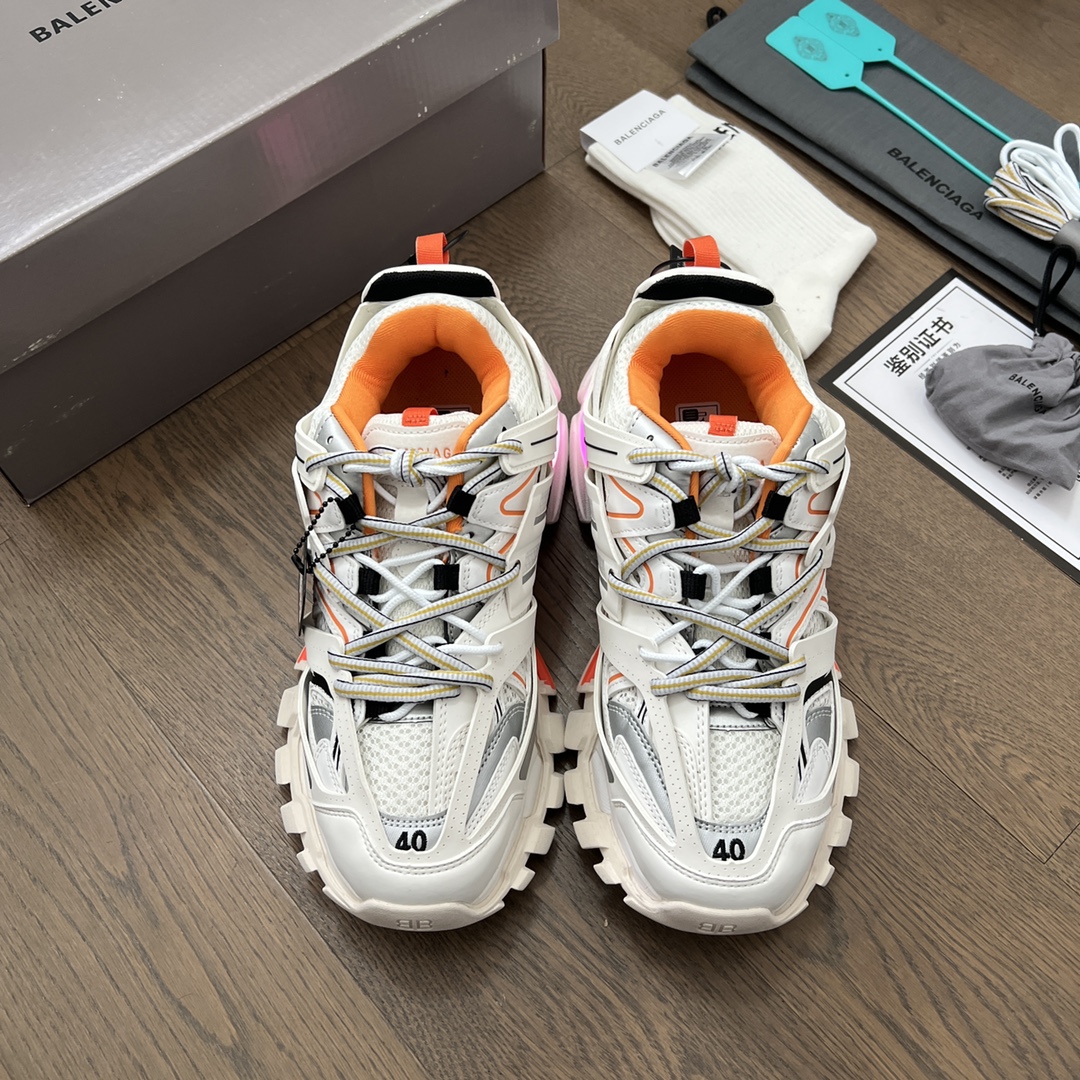 Balenciaga Track Trainer LED Sneakers White