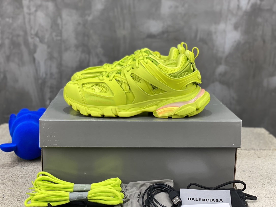 Balenciaga Track LED Sneakers Neon Yellow