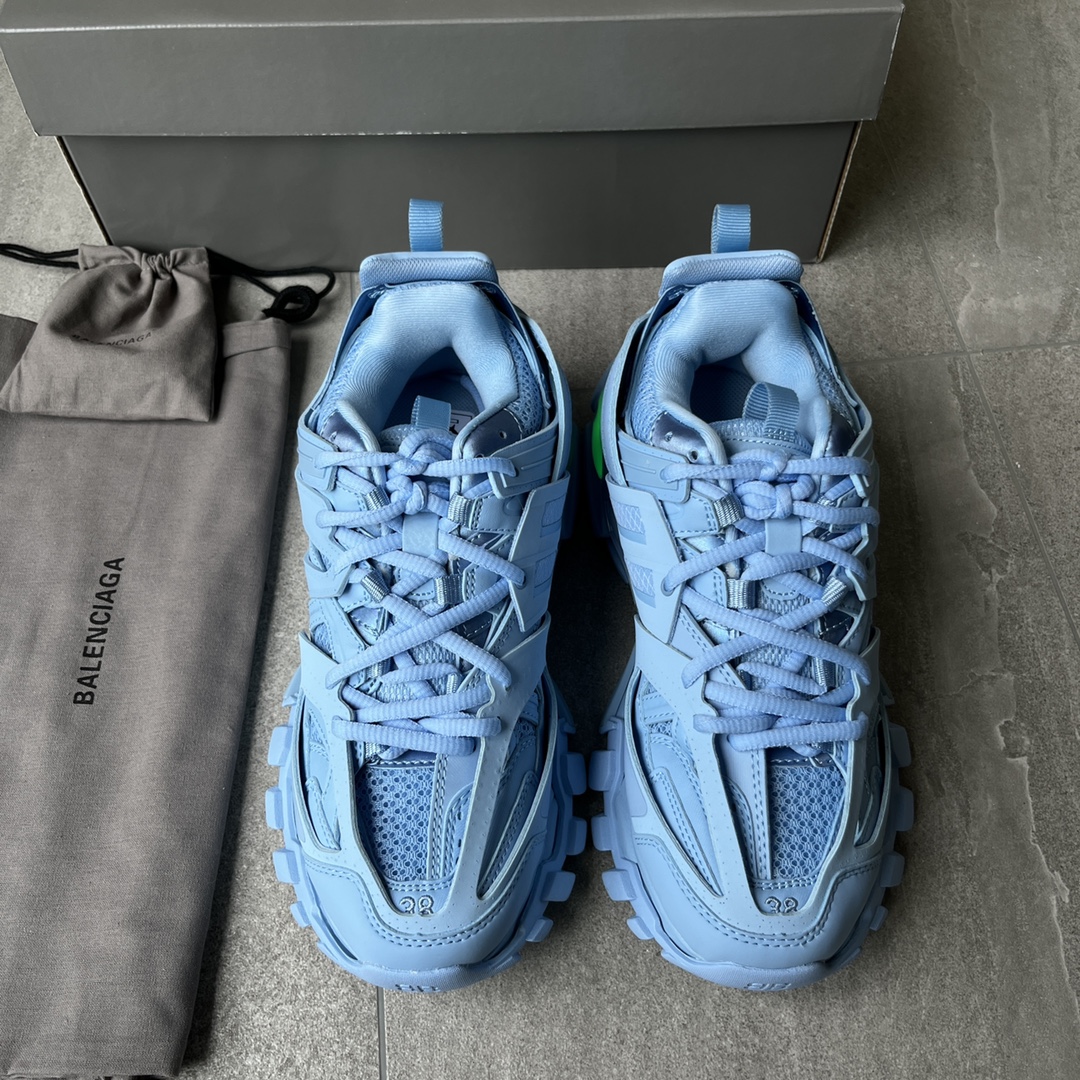 Balenciaga Tra Trainer LED Sneakers Sky Blue