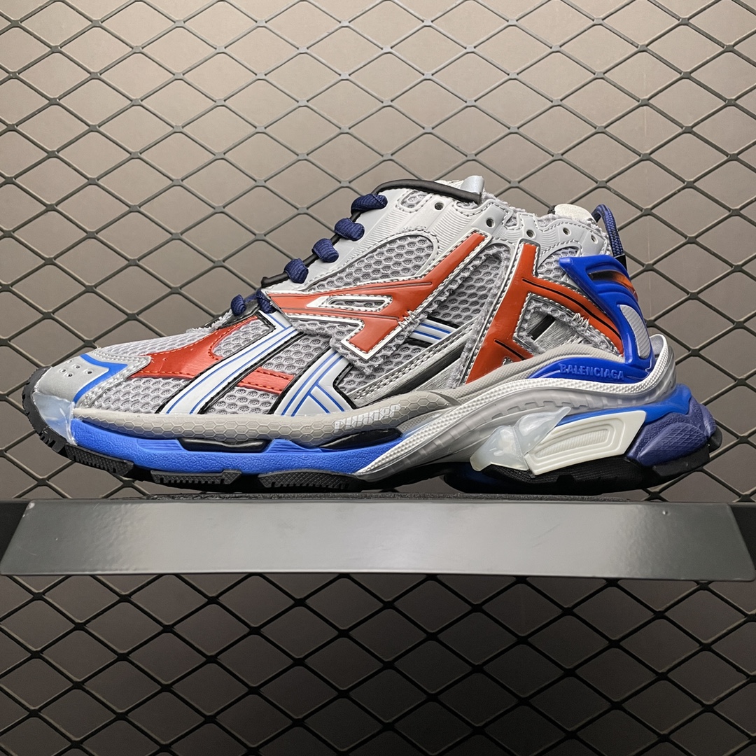 Balenciaga Runner Distressed Dad Sneakers Multicolor