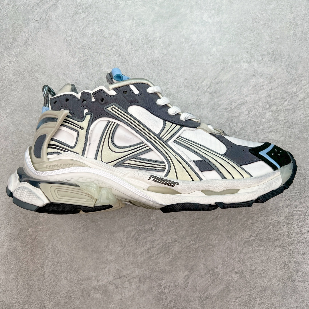 Balenciaga Runner Sneakers Retro Trail White/Blue