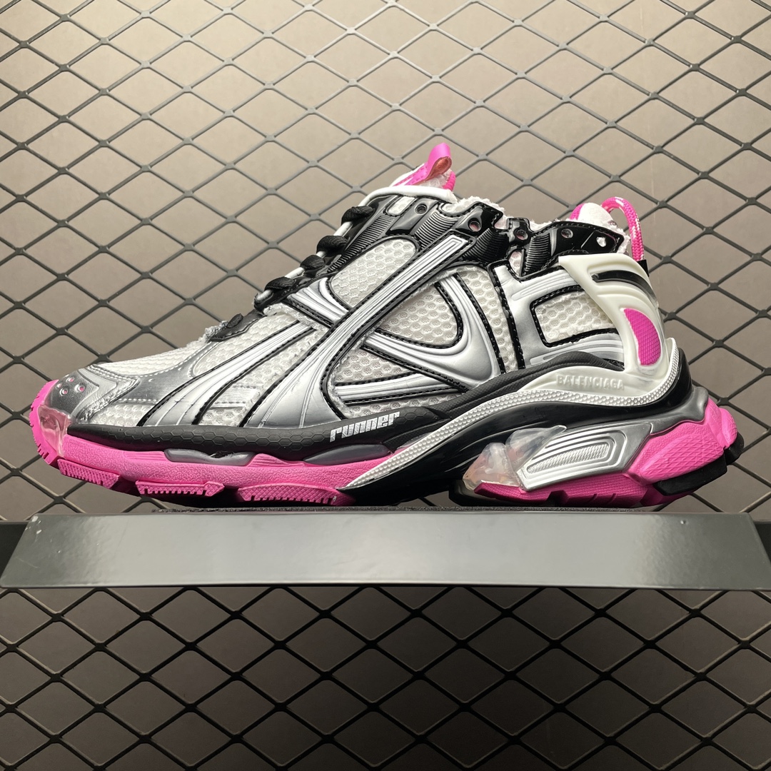 Balenciaga Runner Distressed Dad Sneakers Multicolor