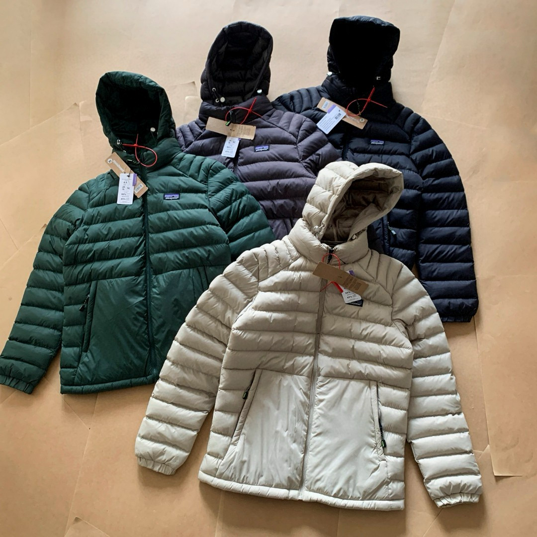 Patagonia Lightweight Hooded Puffer Jacket Multicolor