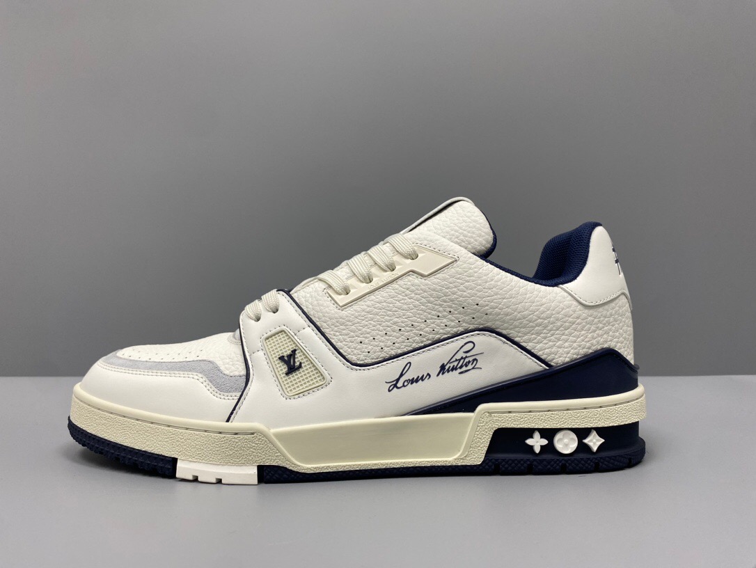 Louis Vuitton LV Trainer #54 Sneakers White Blue