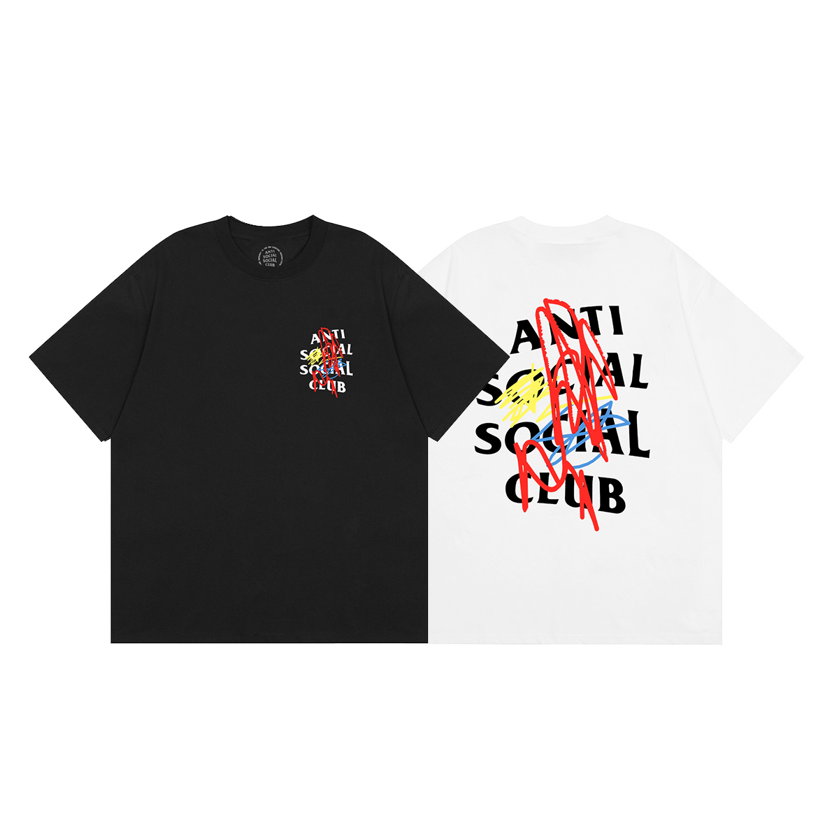 Anti Social Social Club Graffiti Logo Tee Multicolor